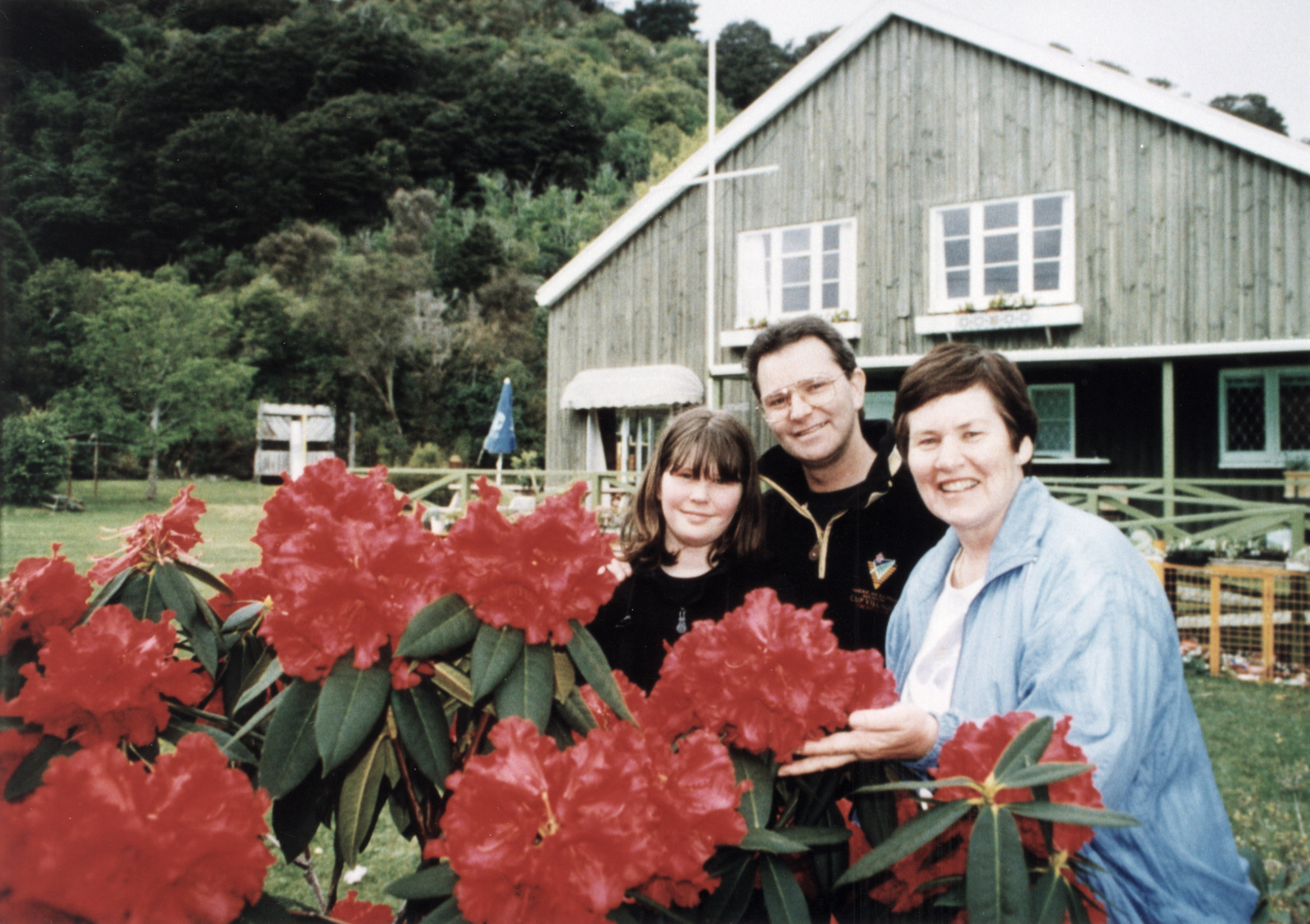 Wellington Sun Club nudist facility; clothed 'open day' for their neighbours.