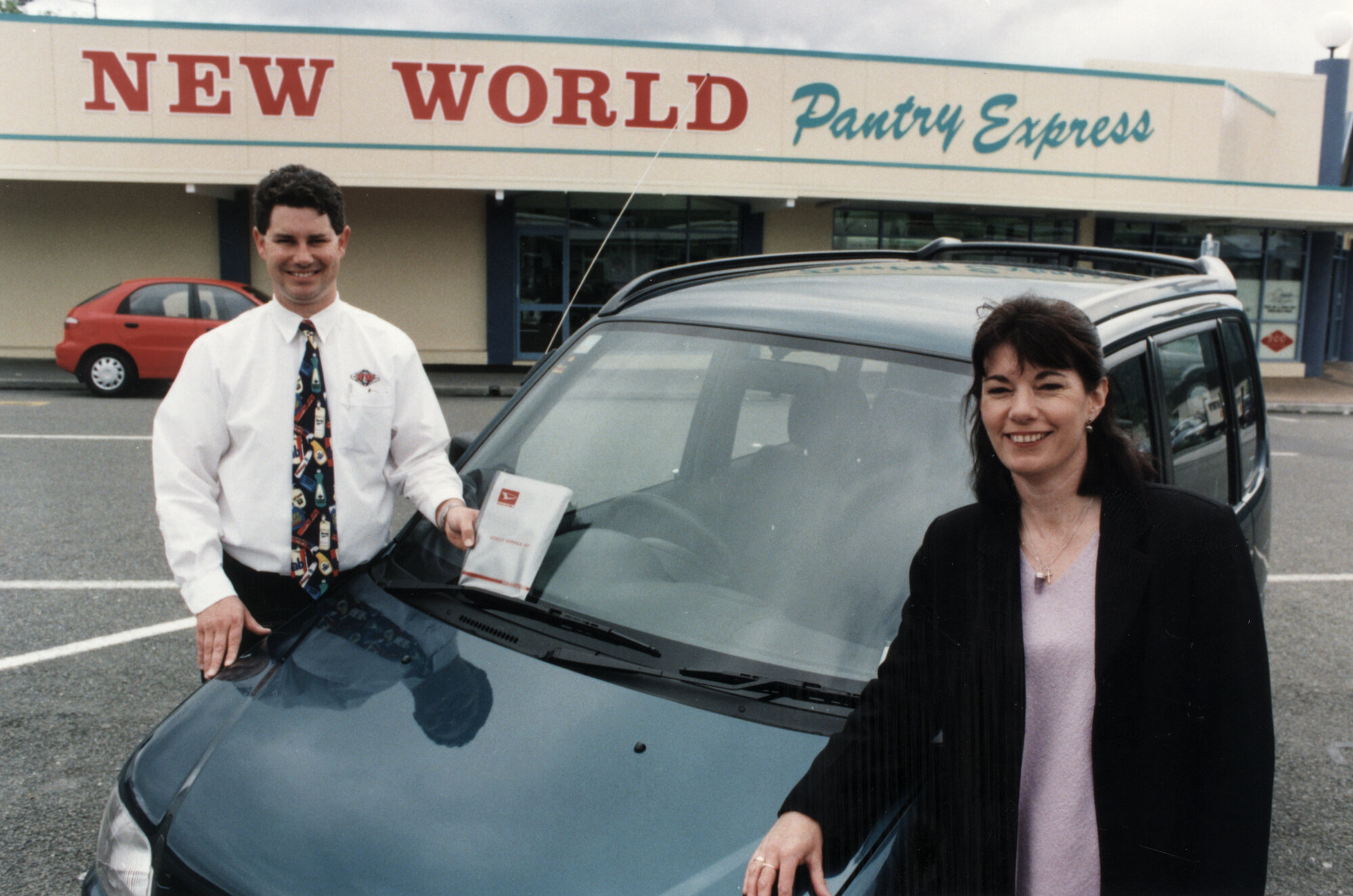 New World, Silverstream; Helen Boyd wins Daihatsu Move in a draw; with owner-operator Glen Taylor.