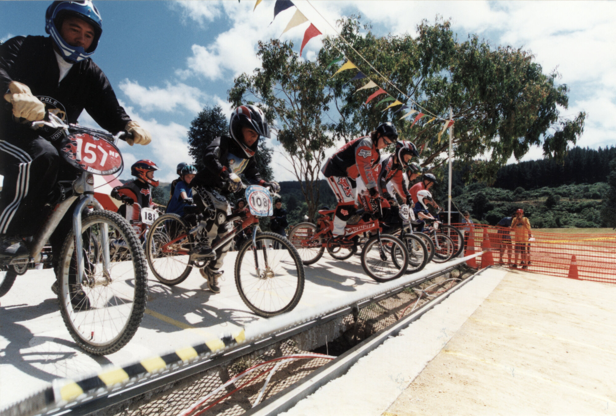 BMX racing, McLeod Street; Wellington championships; new starting gate