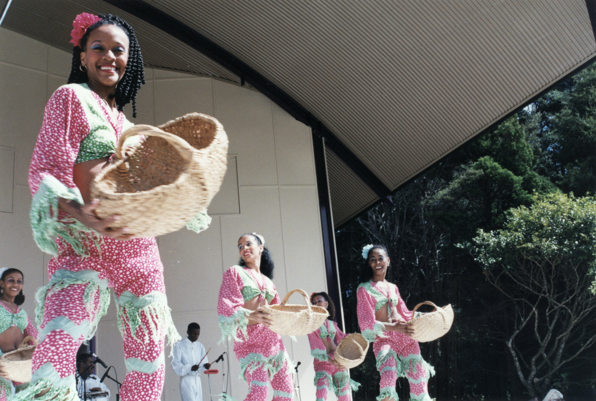 New Zealand Festival performers; Cuban group Cutumba at Harcourt Park. 