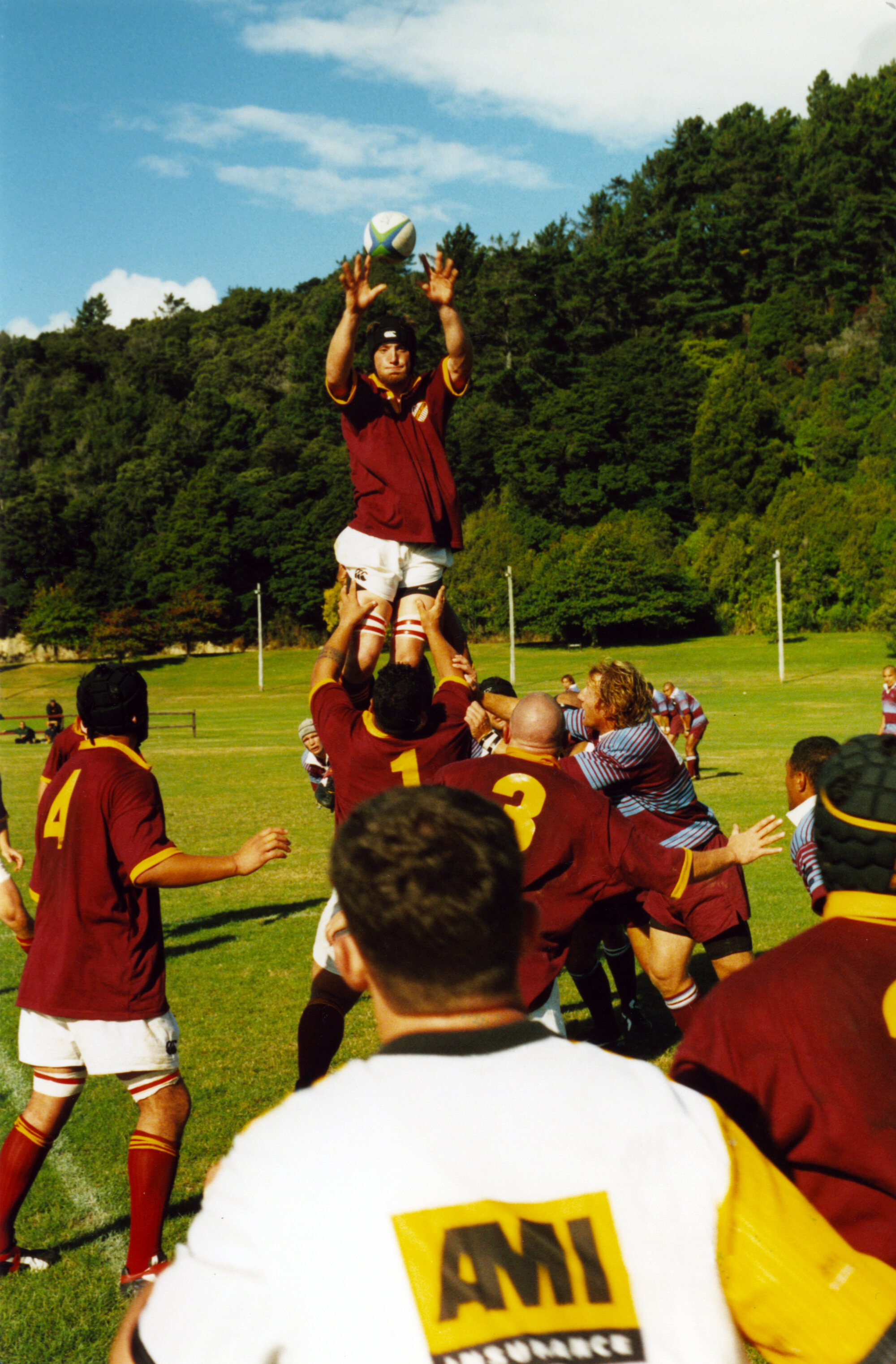 Rugby; action in Upper Hutt-Avalon match, Maidstone Park.