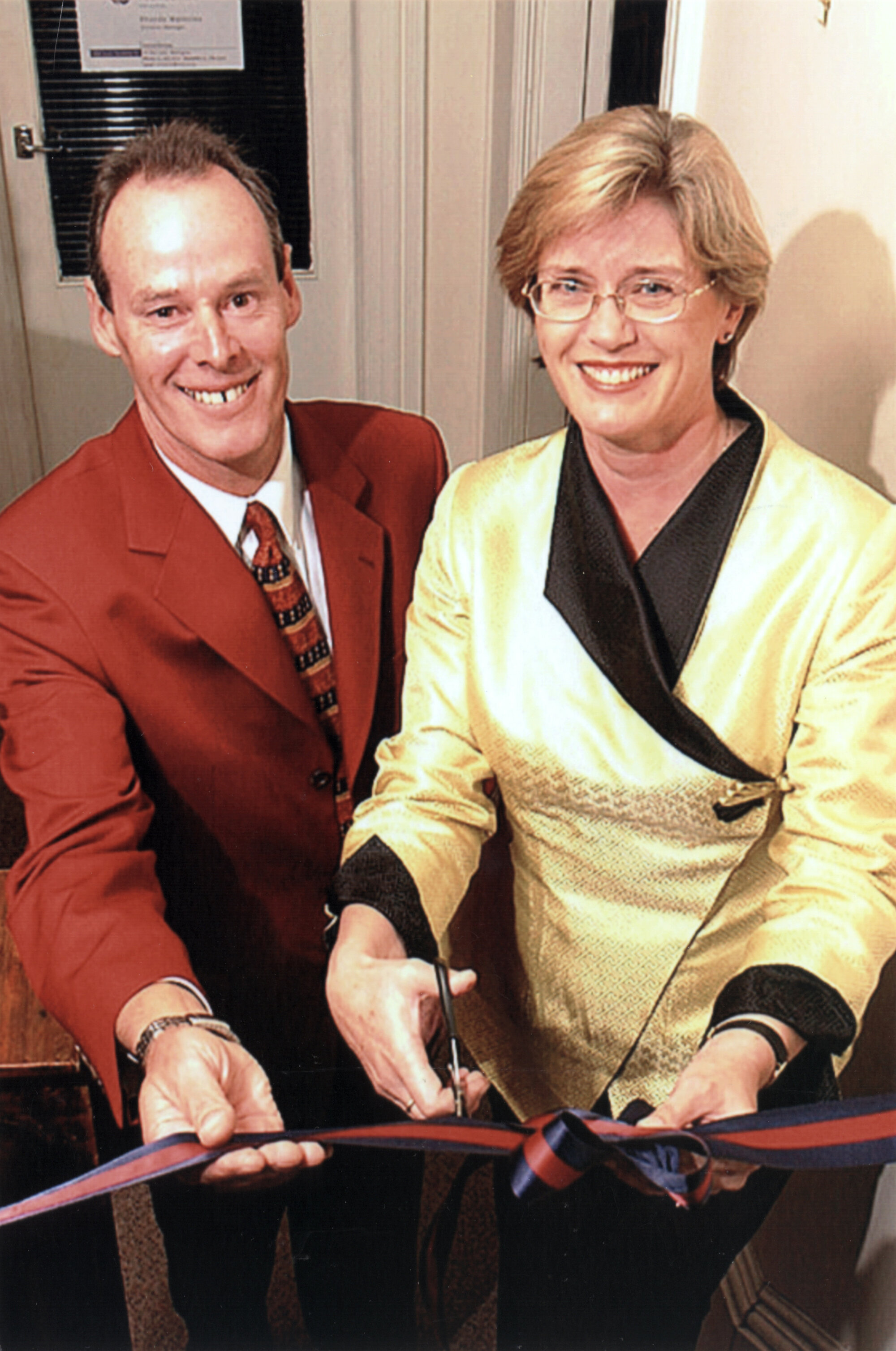 Andrew Mark of Gillies and Mark and Wellington mayor Kerry Prendergast open Family Place, Newtown. 