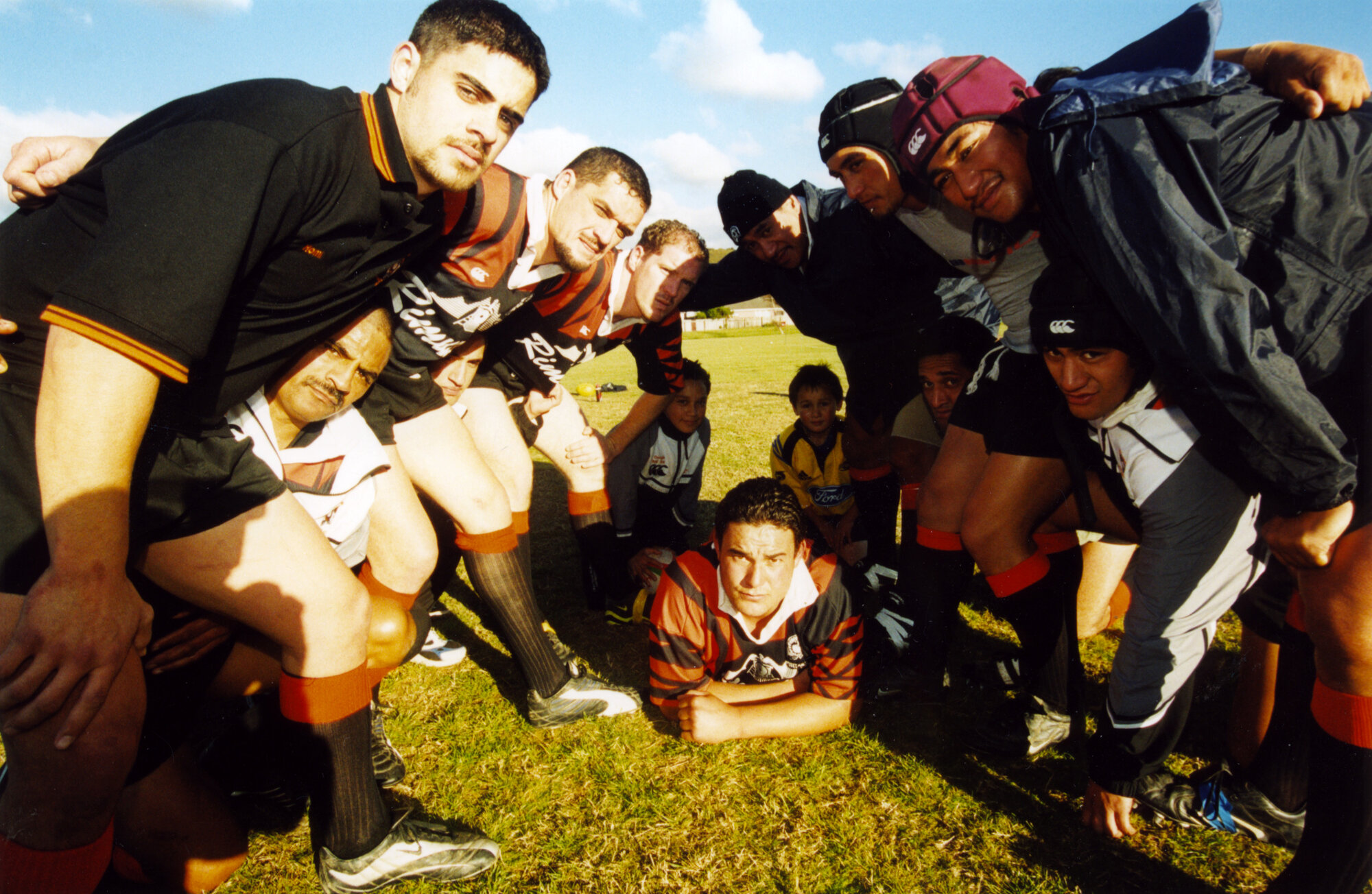 Rugby; siblings in Rimutaka Senior Two-Poneke match, during jubilee weekend celebrations.