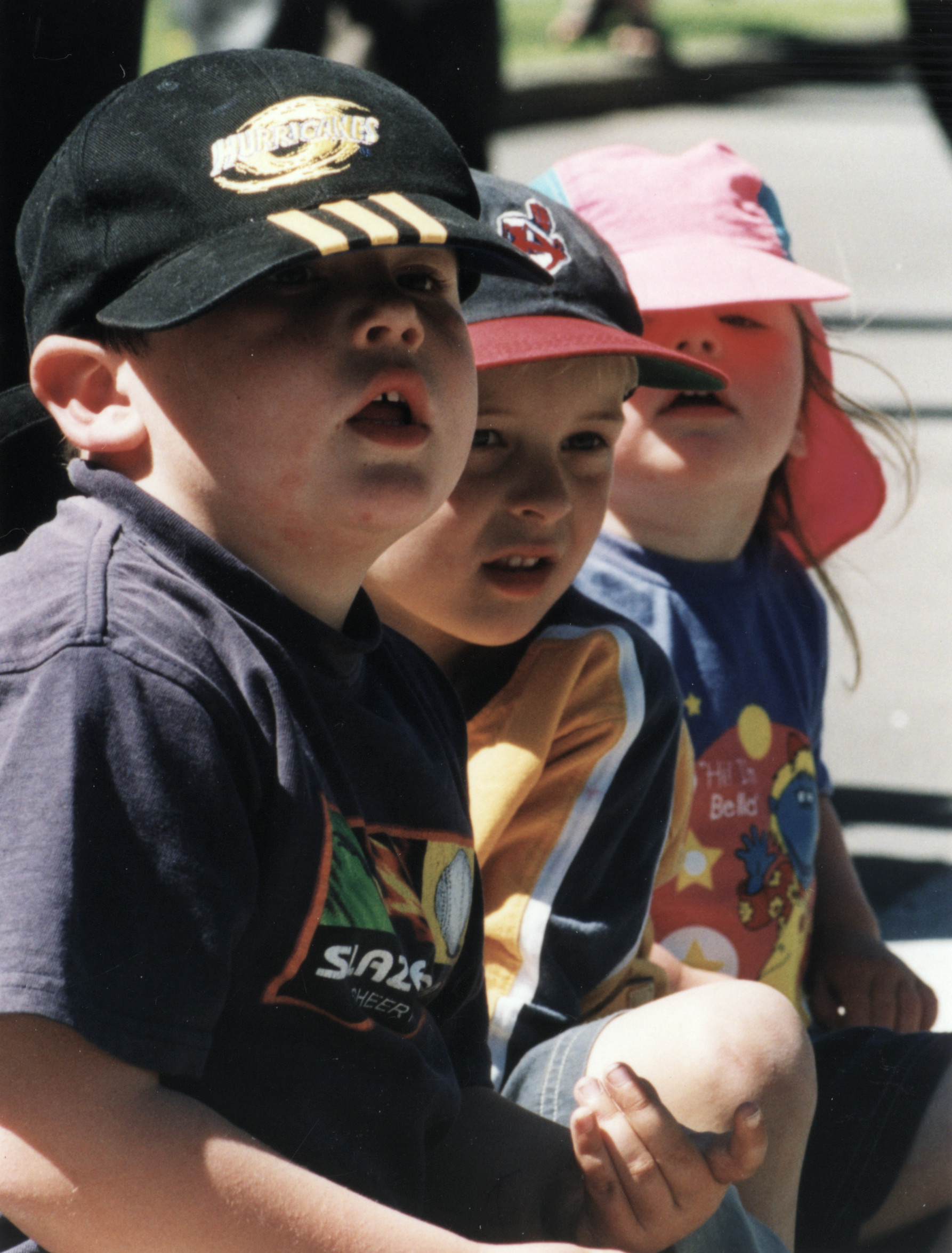 Army Charter parade; audience.