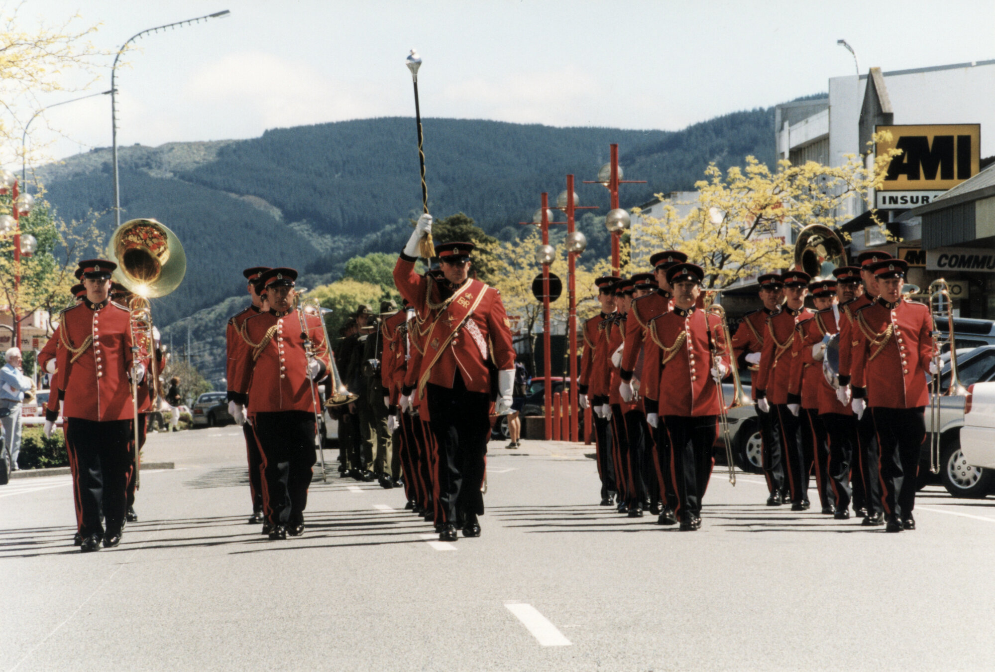 Army Charter parade; New Zealand Army Band.