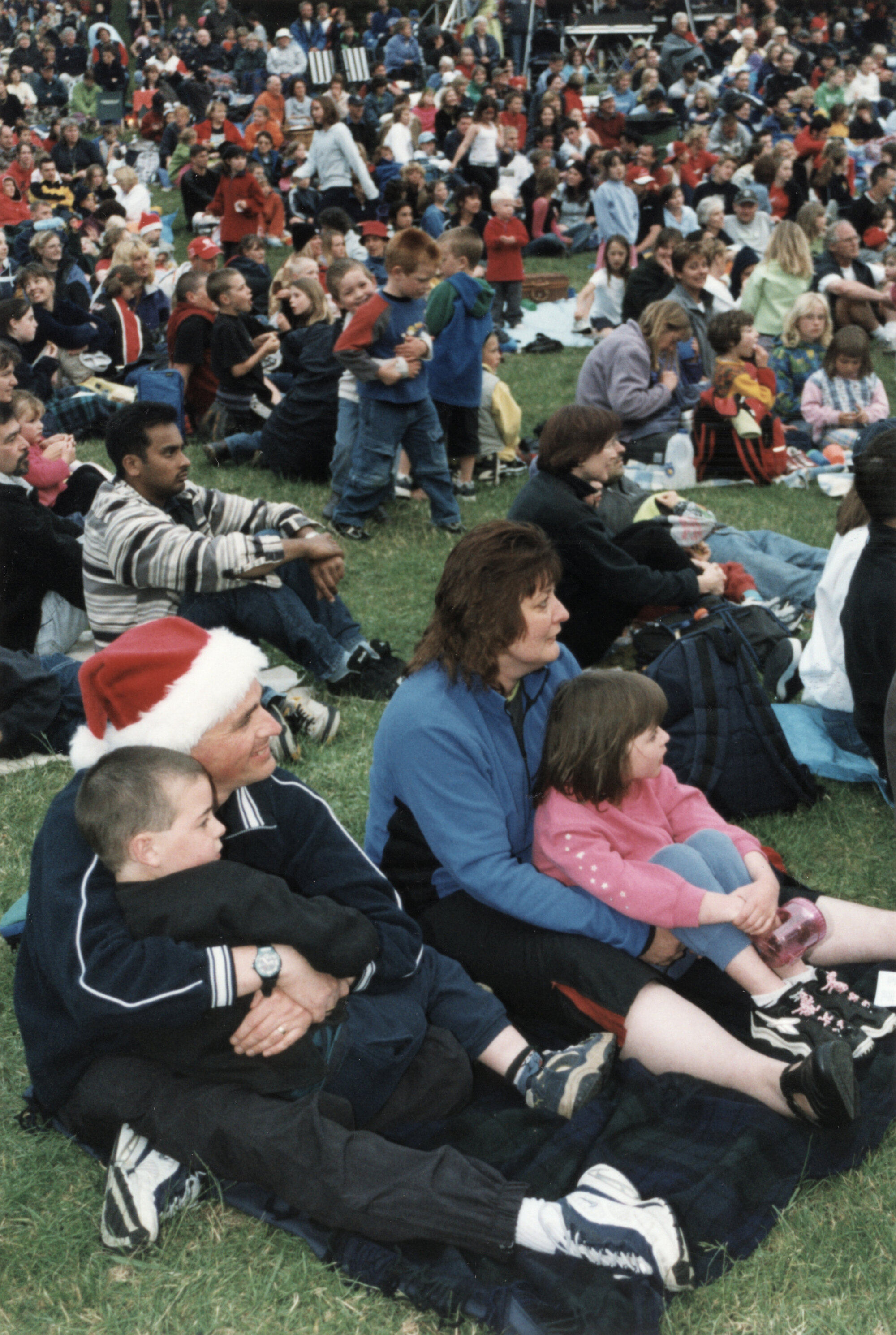Carols in the Park 2002; audience.