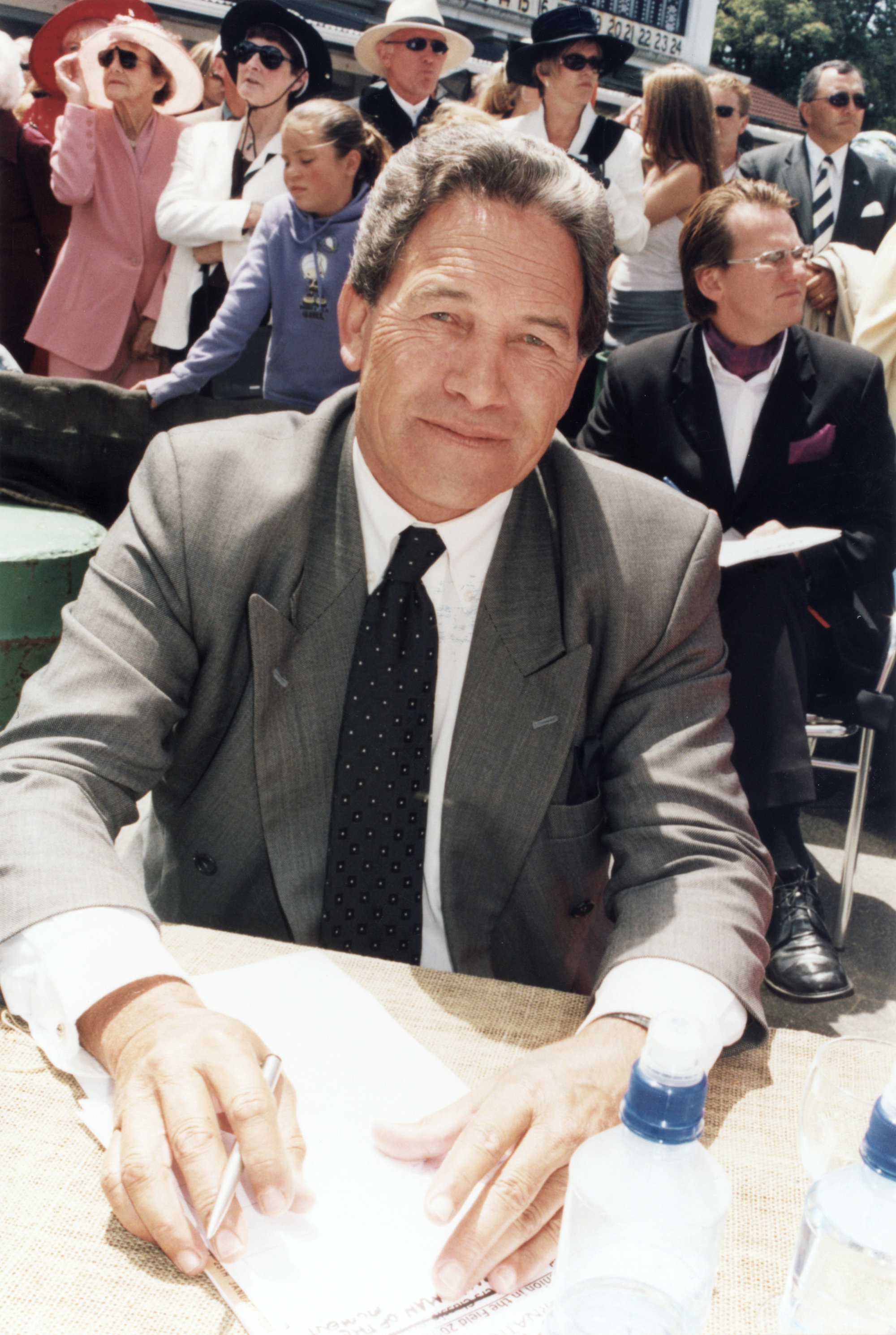 Trentham racecourse fashions 2003; judge; Winston Peters, New Zealand First M P.