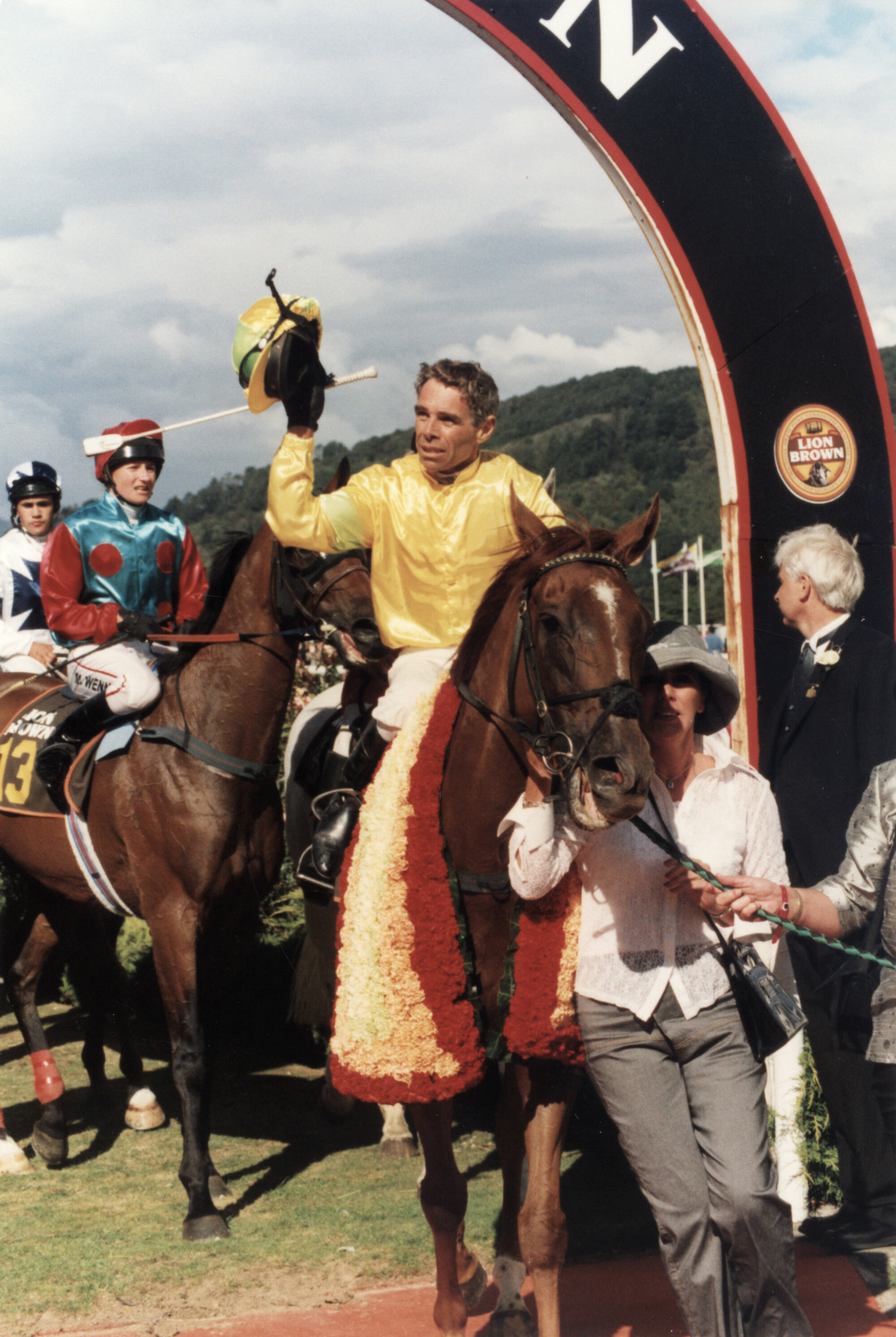 Trentham racecourse, 2003; Oarsman (jockey Gary Grylls); Wellington Cup  winners.