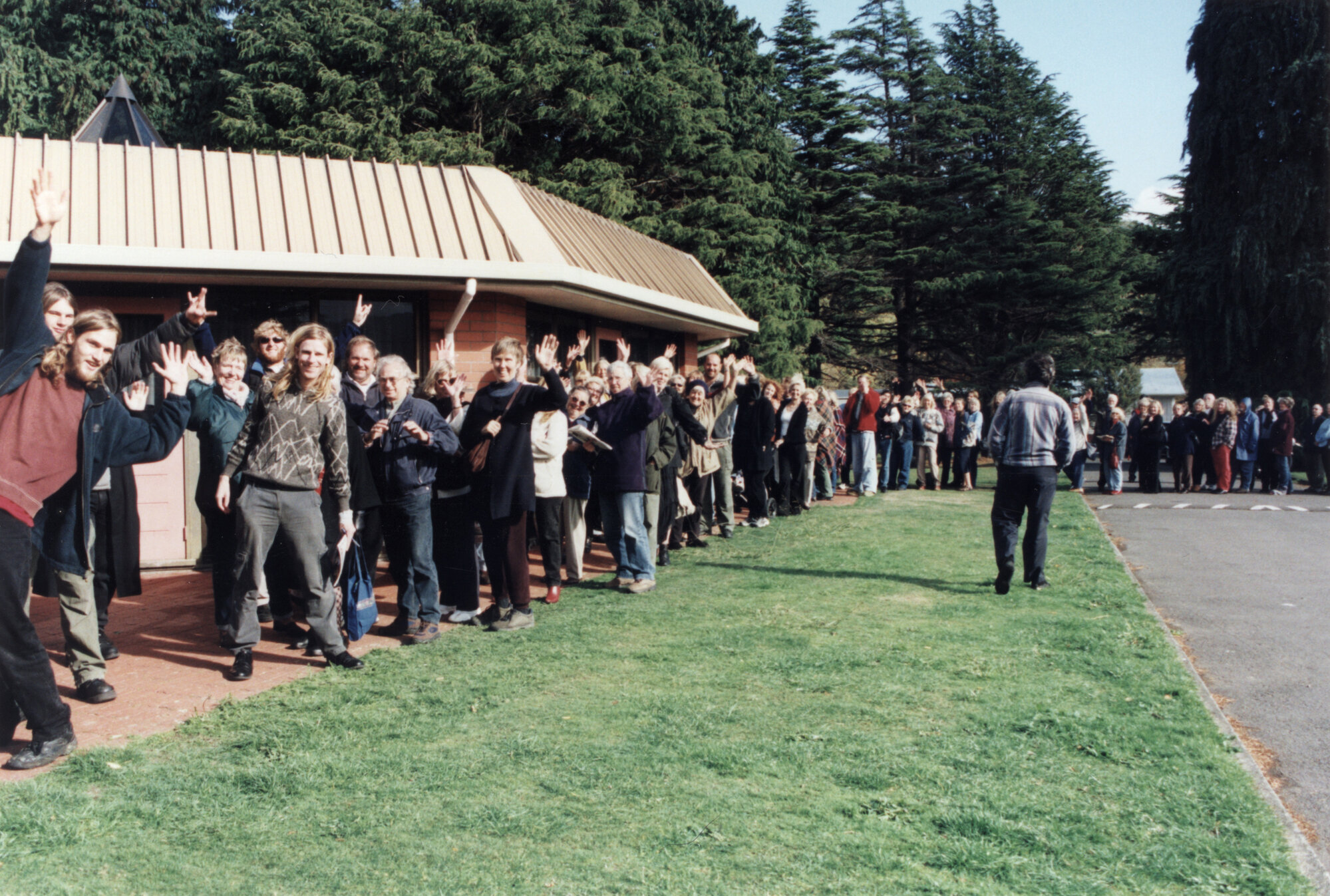 Lord of the Rings film auditions; the queue.