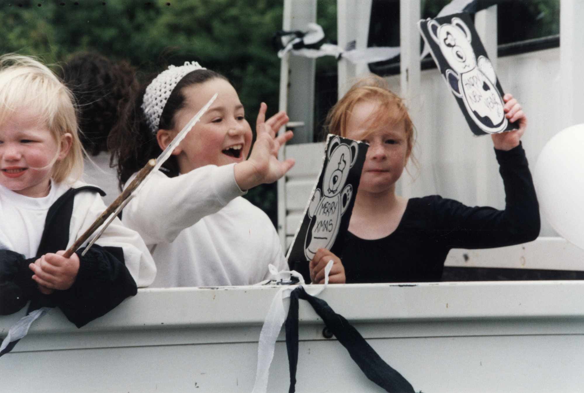 Christmas parade, Stokes Valley, 2003; Pandas Gym Club?