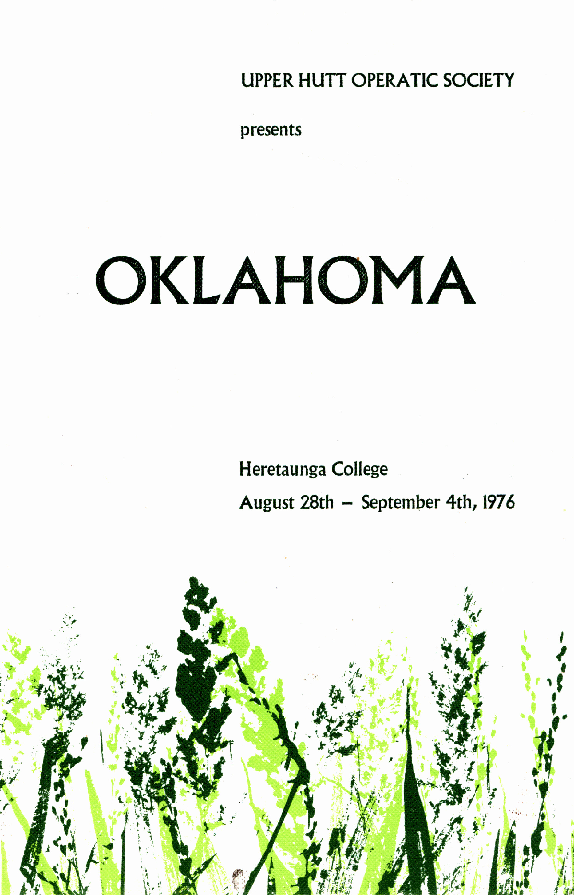 1976 Upper Hutt Operatic Society - Oklahoma