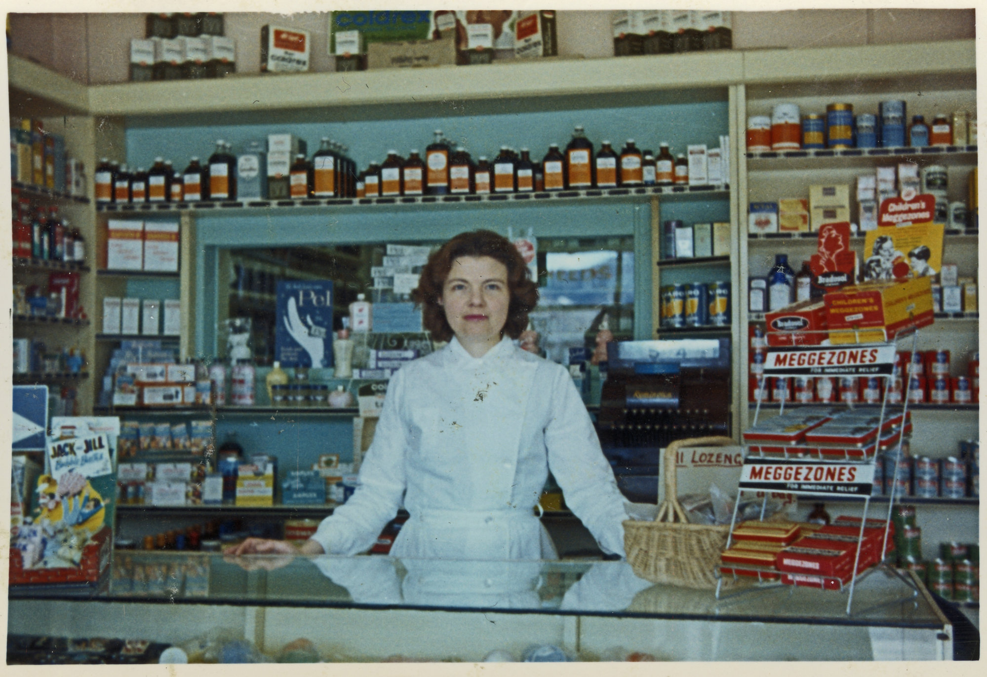 Trentham Pharmacy, Main Road, 1963; new owner Geraldine Loftus.