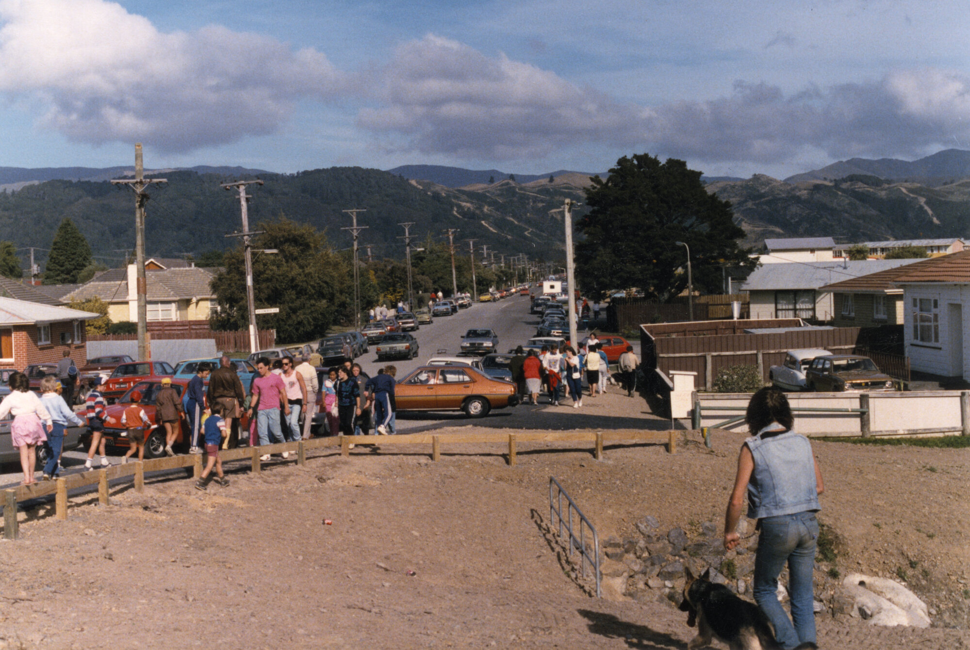 River Road opening; view looking along Moonshine Road