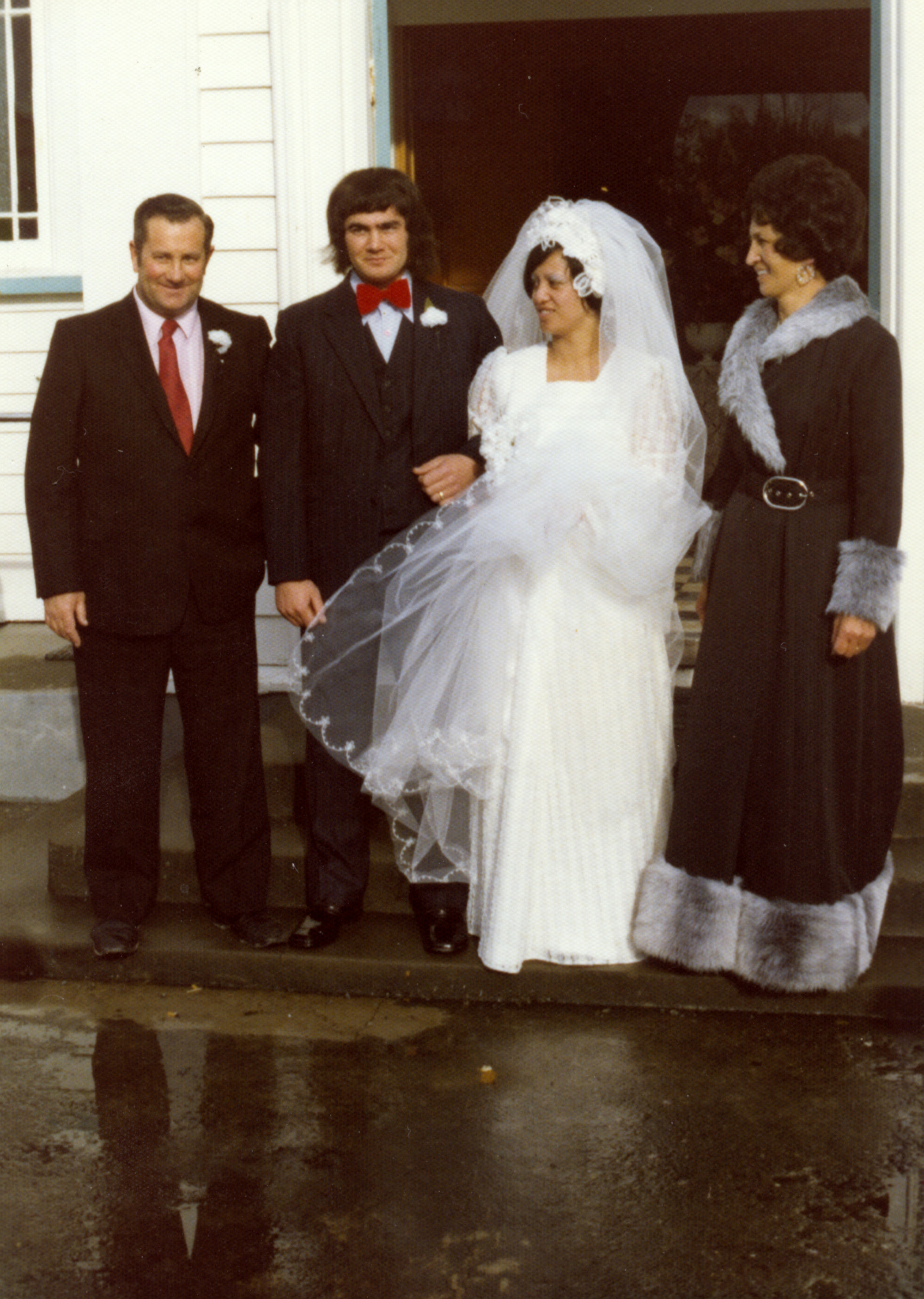 Mawai Hakona; Paul Nicholls Wedding to Desma Karaitiana; 1975