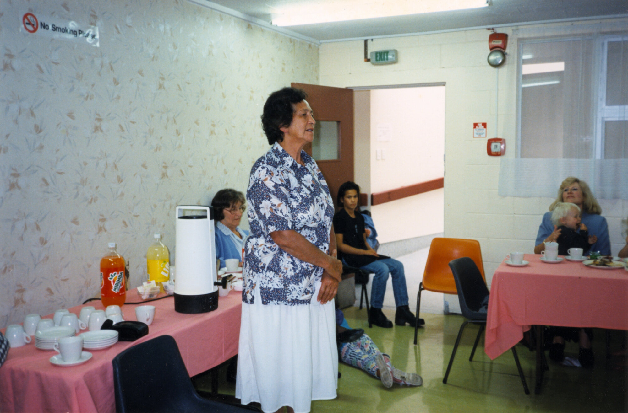 Māwai Hakona; Grace Nicholls; Rania and son at back