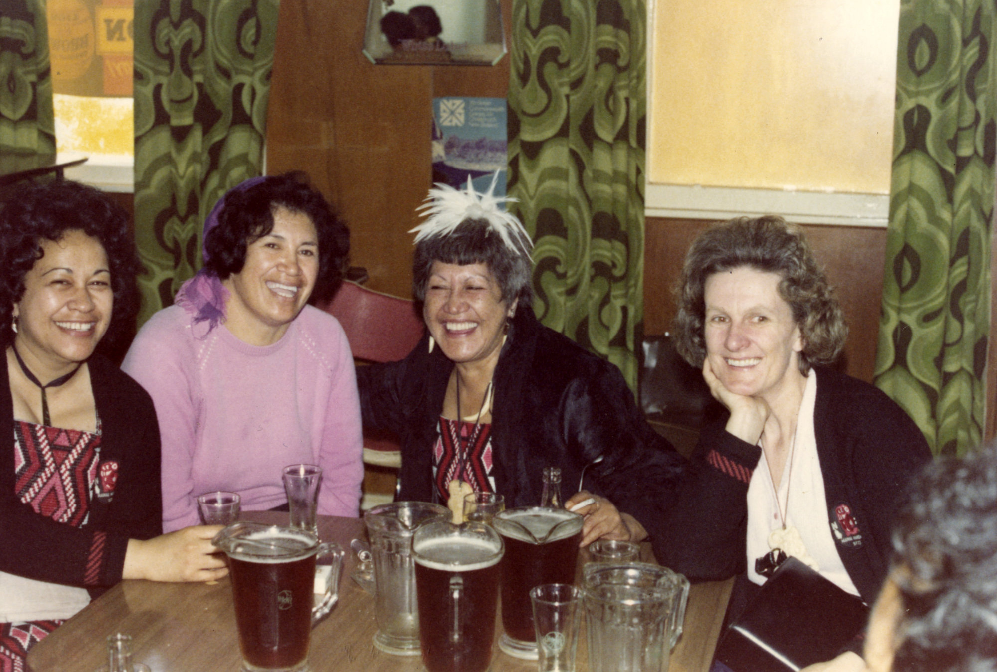 Māwai Hakona 1974; Langford Family; Aunty Dovey, Molly Wood, right