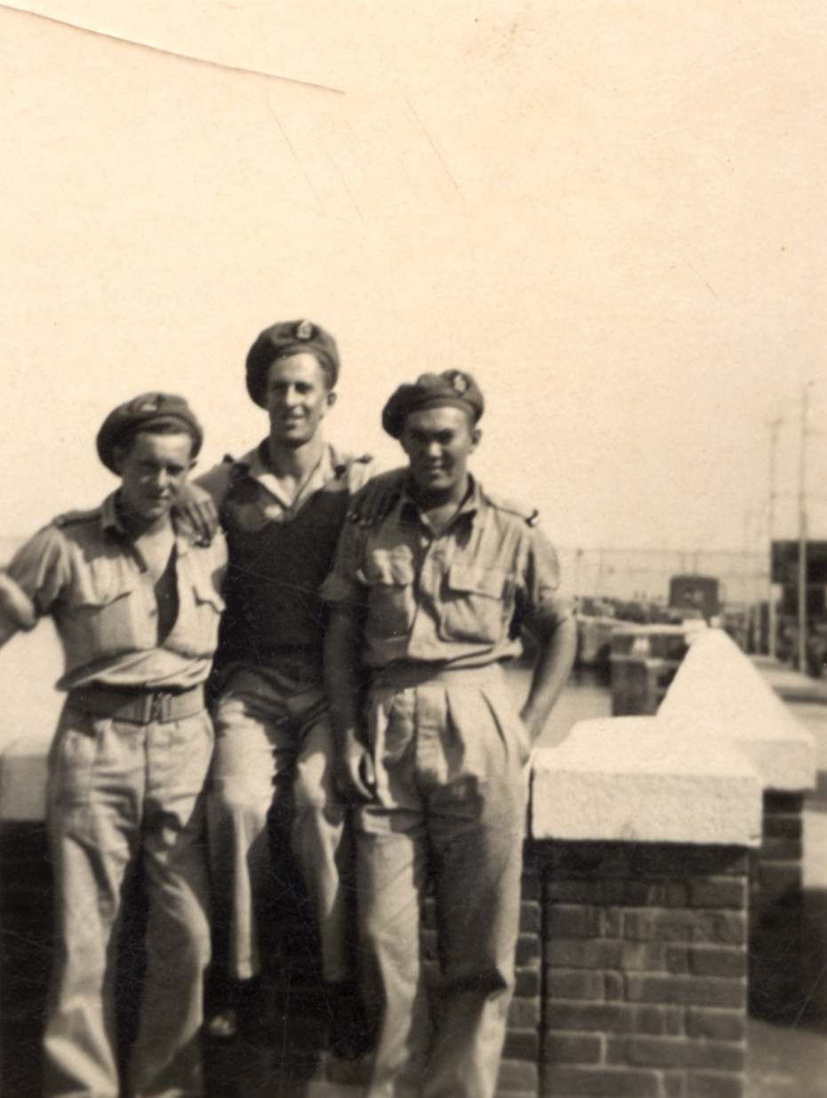 Military Service, World War II; Italy; Venice; Eric and friends