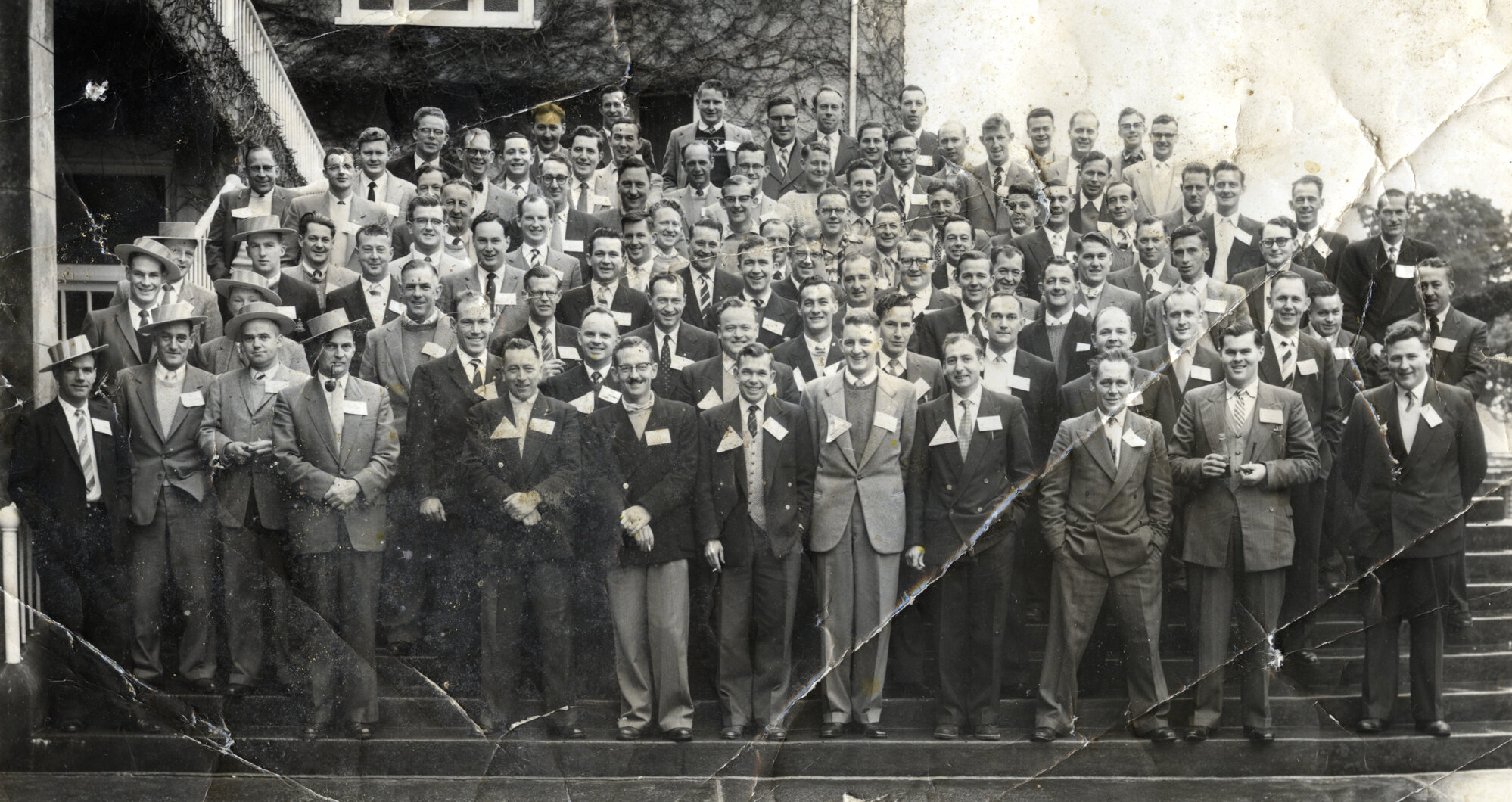 Military Service, World War II; engineers; reunion, Levin, 1953-4.