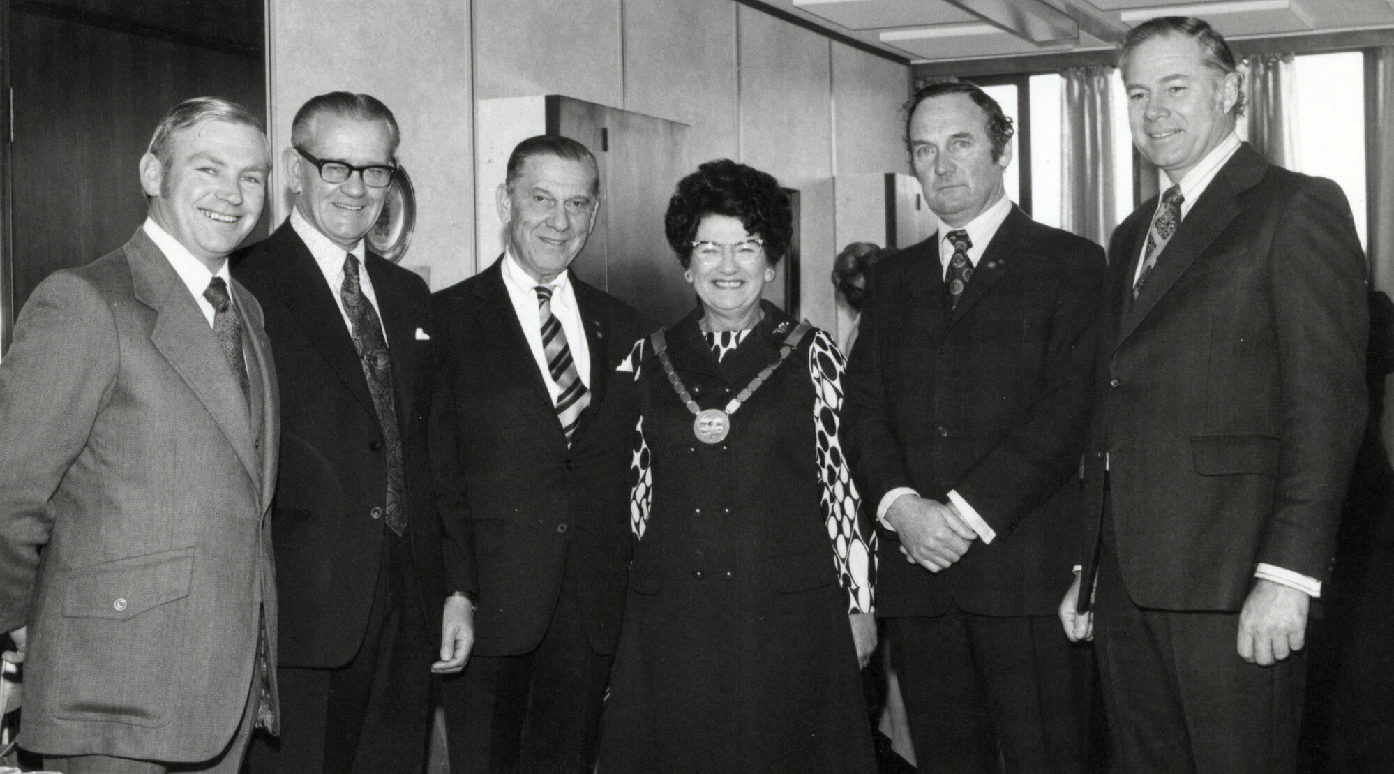 Eric Wood collection; Rotary; (ex?) mayor Doris Nicholson identified.