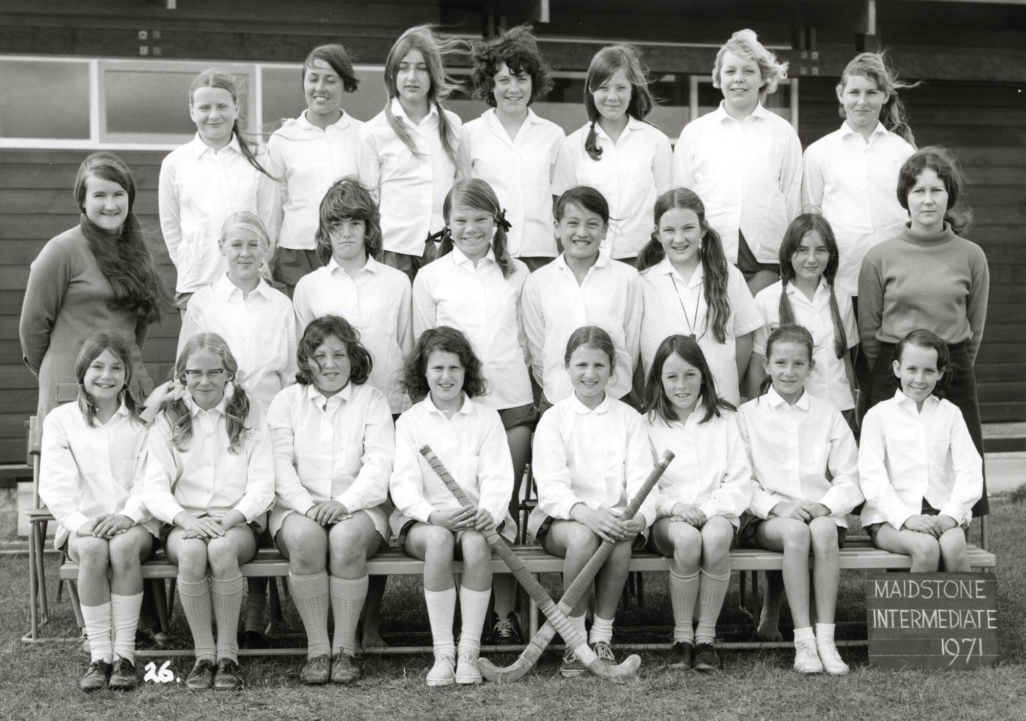 Maidstone Intermediate 1971 Sport Hockey Girls