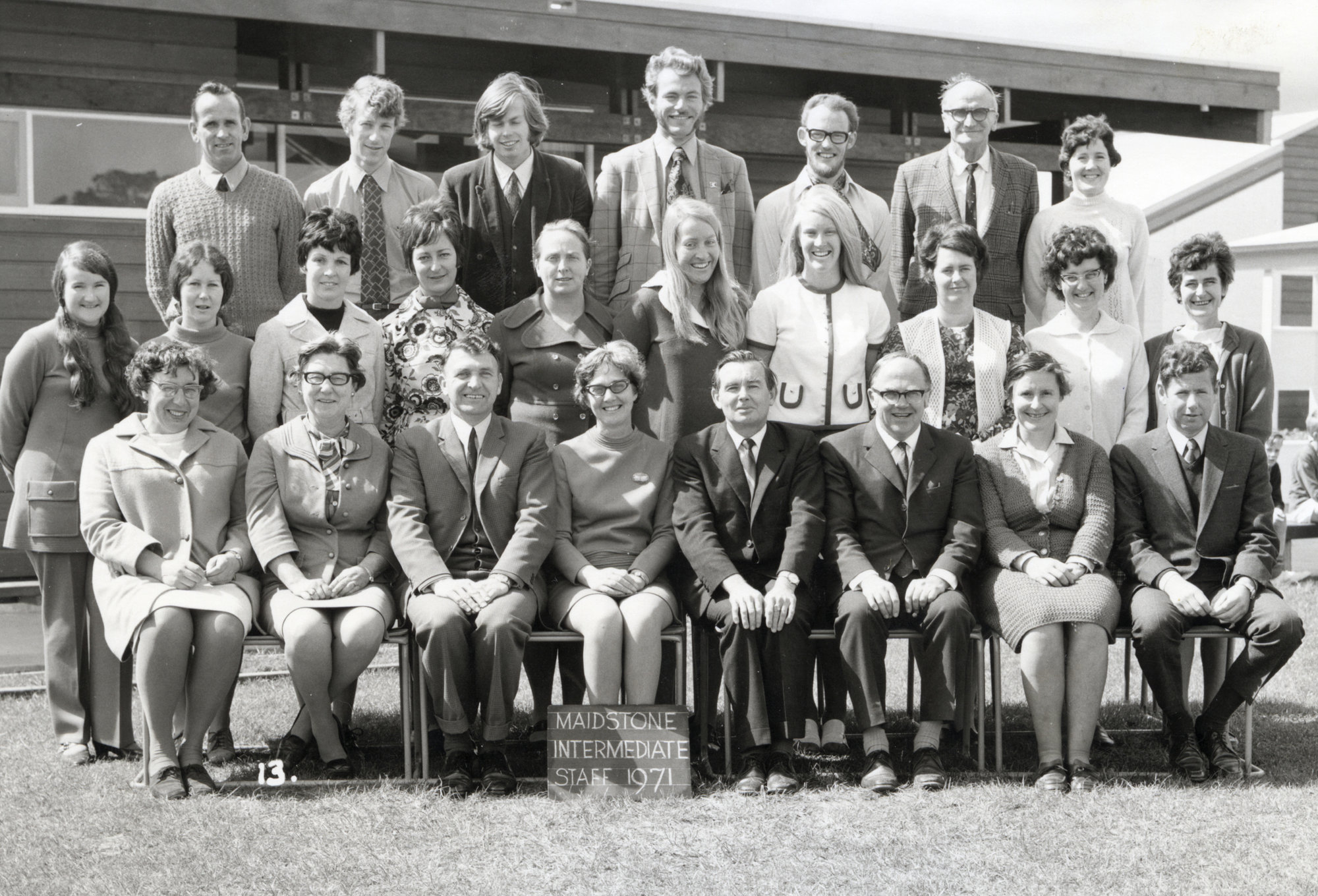 Maidstone Intermediate, Staff; 1971