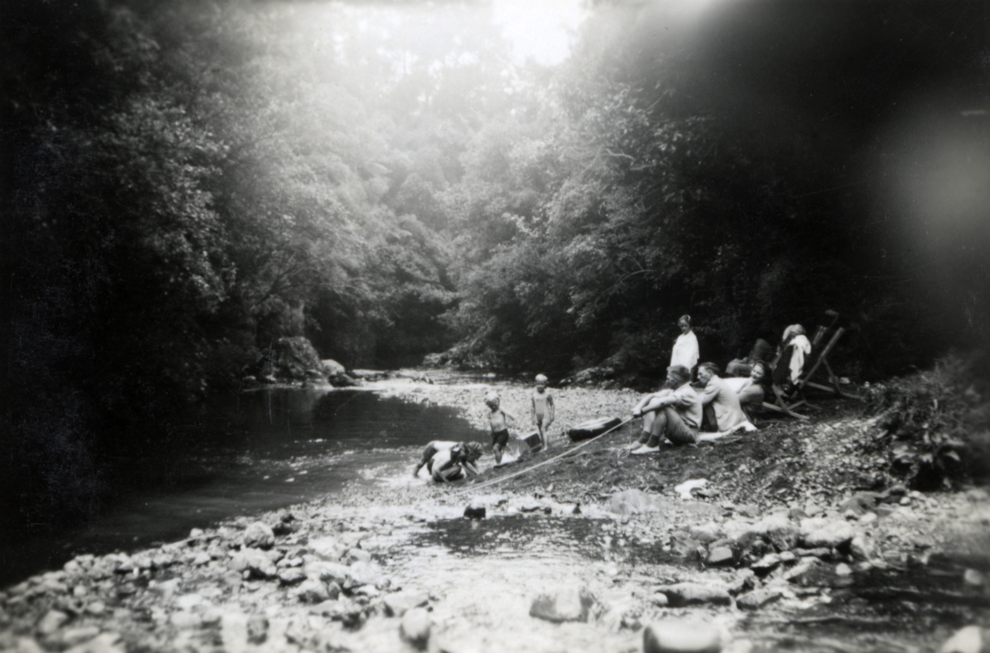 Little Akatarawa River below Horlors' bach, Karapoti Road.