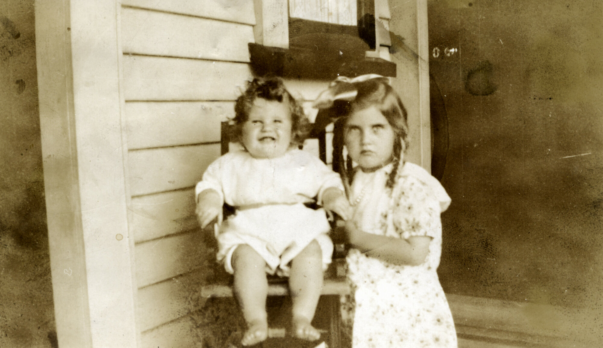 Eda and Ben, children of Hector and May Poulson (n&eacute;e Ethel May Hazelwood)