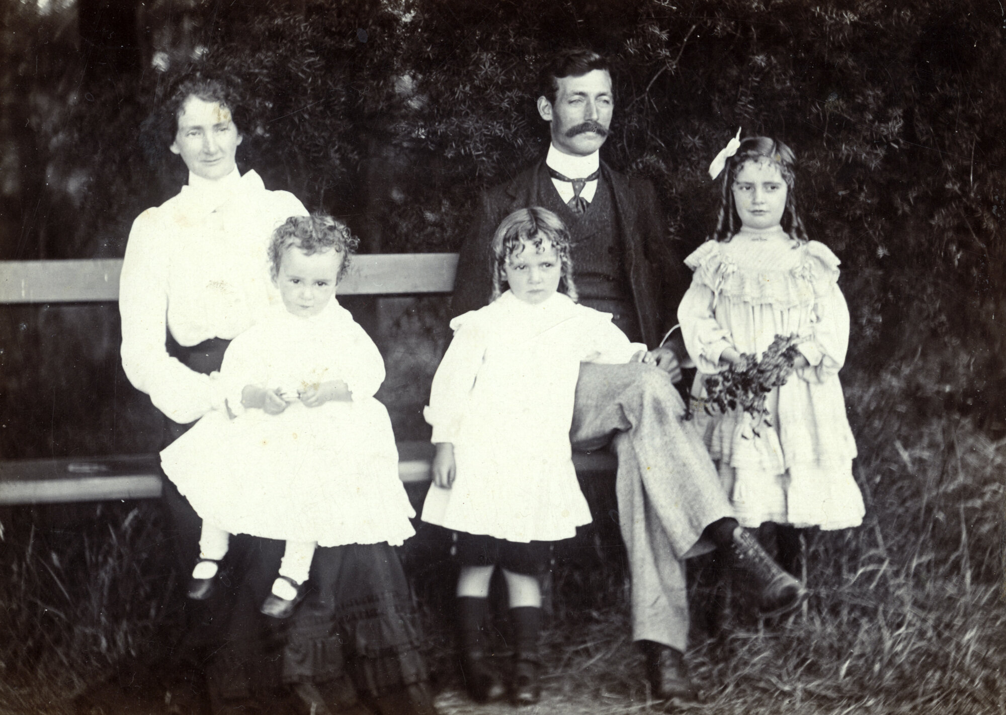 Hazelwood family; J A and Alice Hazelwood with their three oldest(?) children.