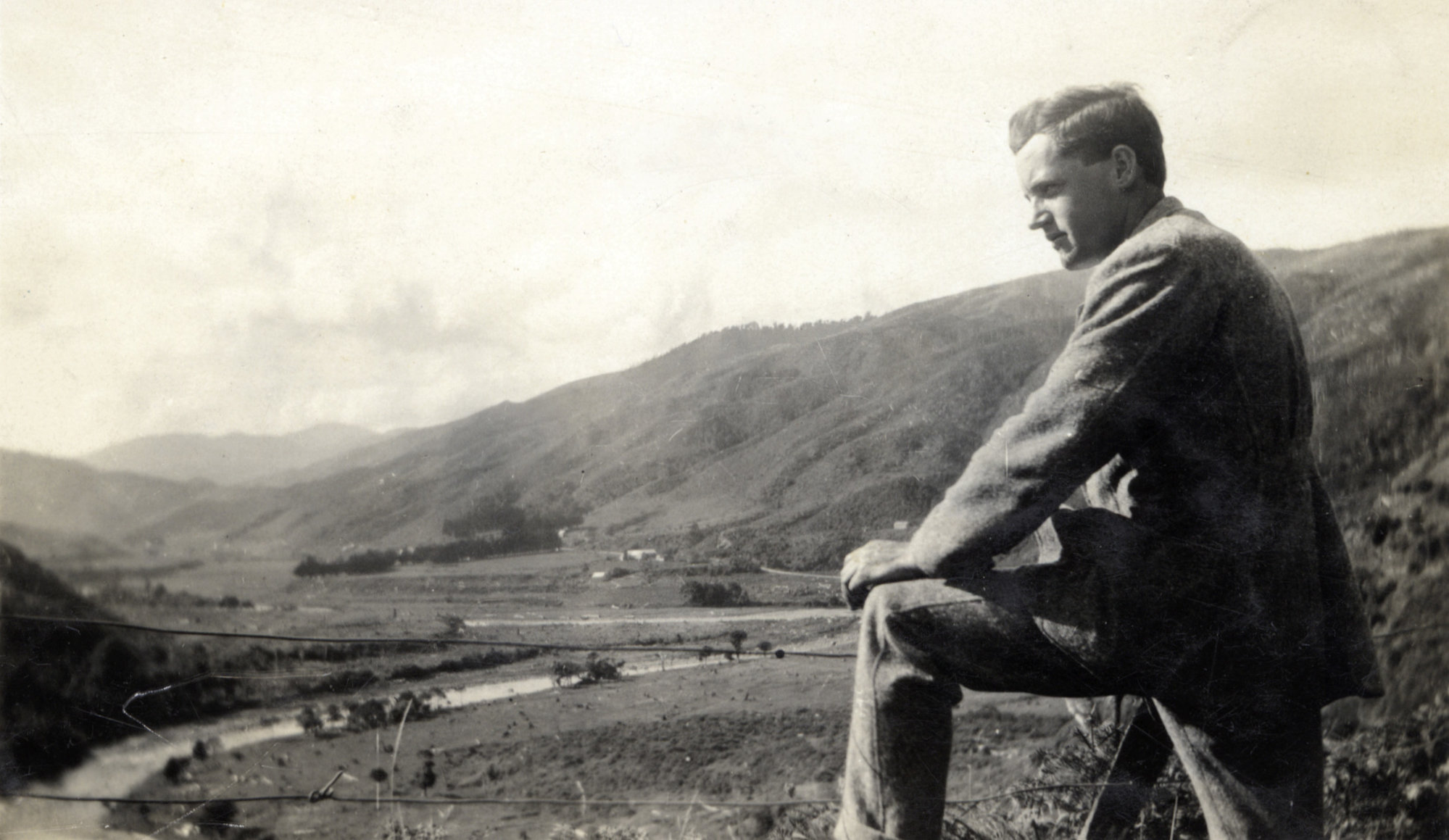 Hector Poulson at Akatarawa, c.1920s