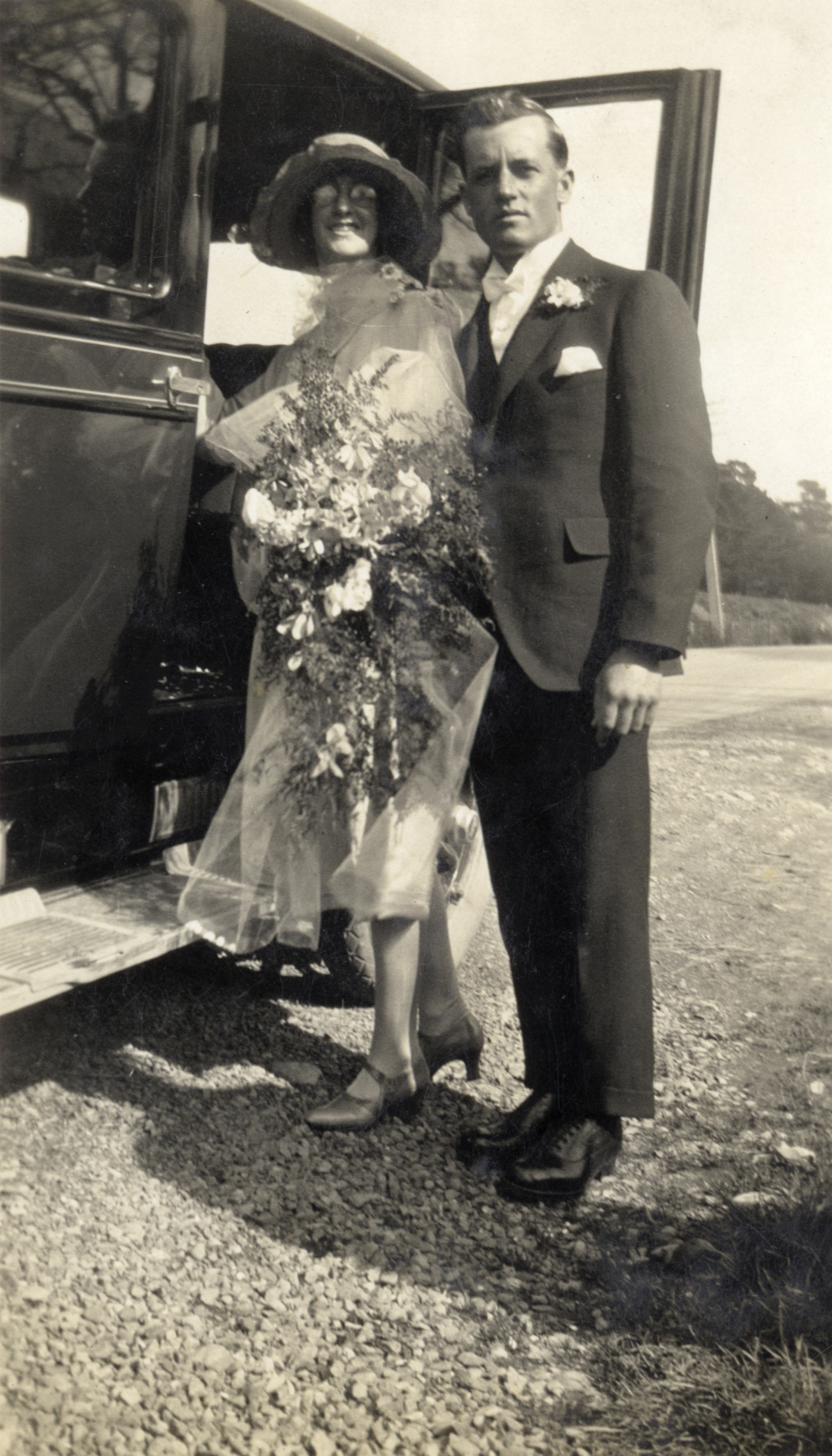 Wedding of Hector Poulson and Ethel May Hazelwood, 1927