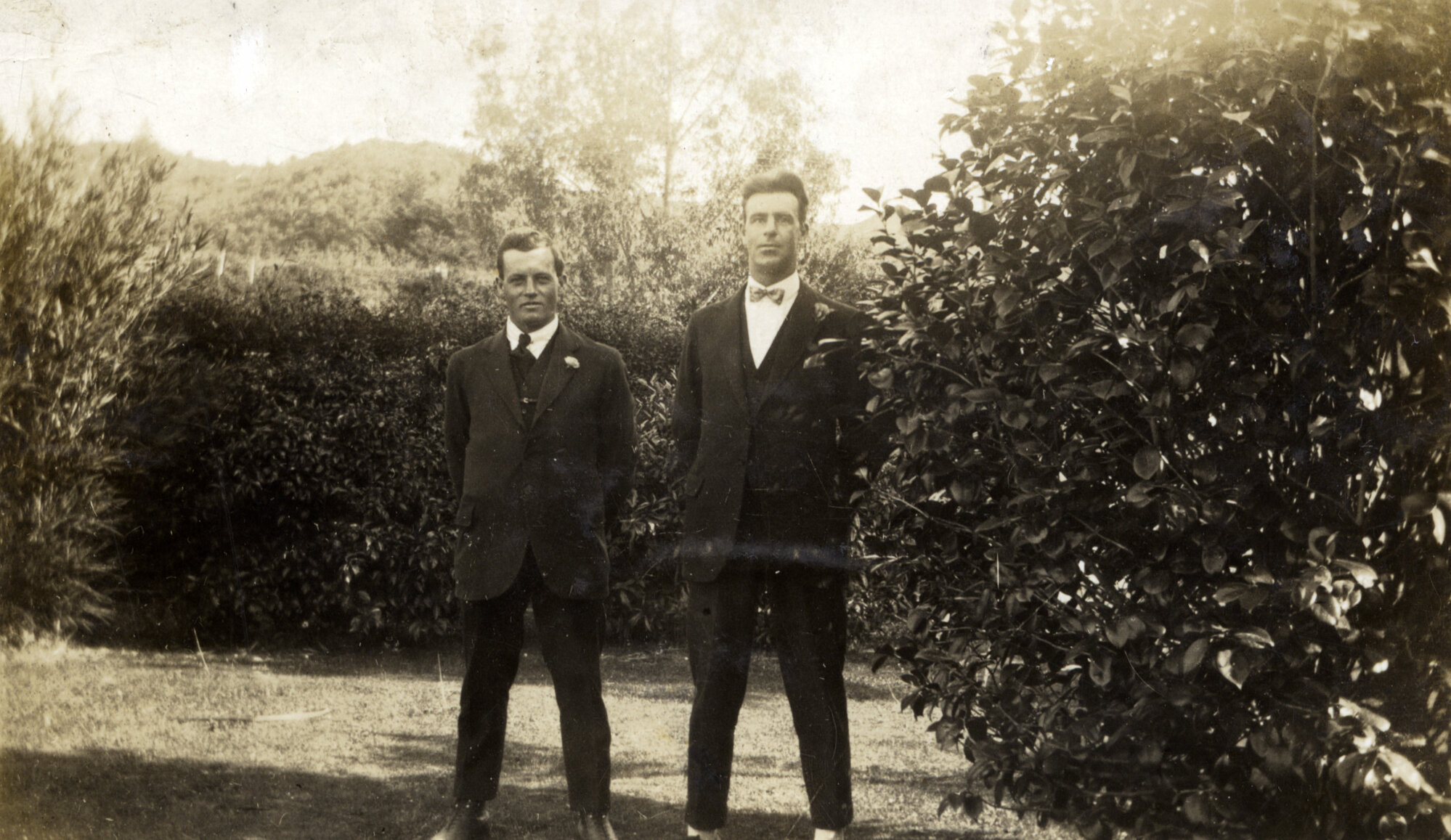 Poulson family; Hector, left; with his best man?
