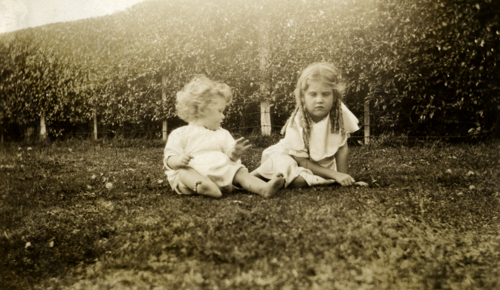 Poulson family; May's children Bennett and Eda