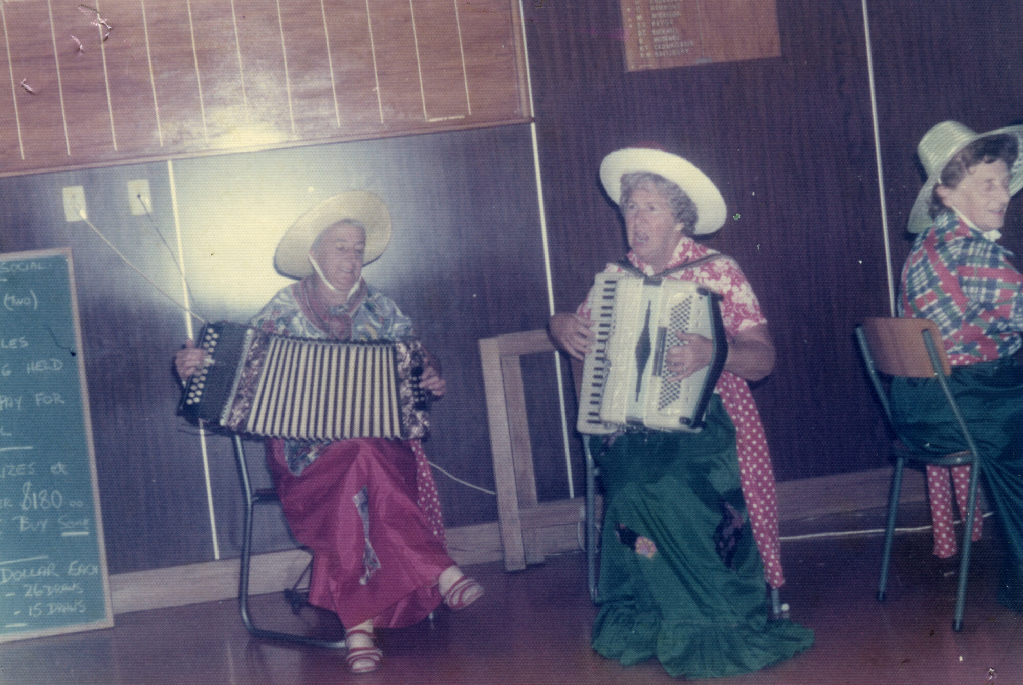 Upper Hutt Bowling Club; Women Playing Accordions 