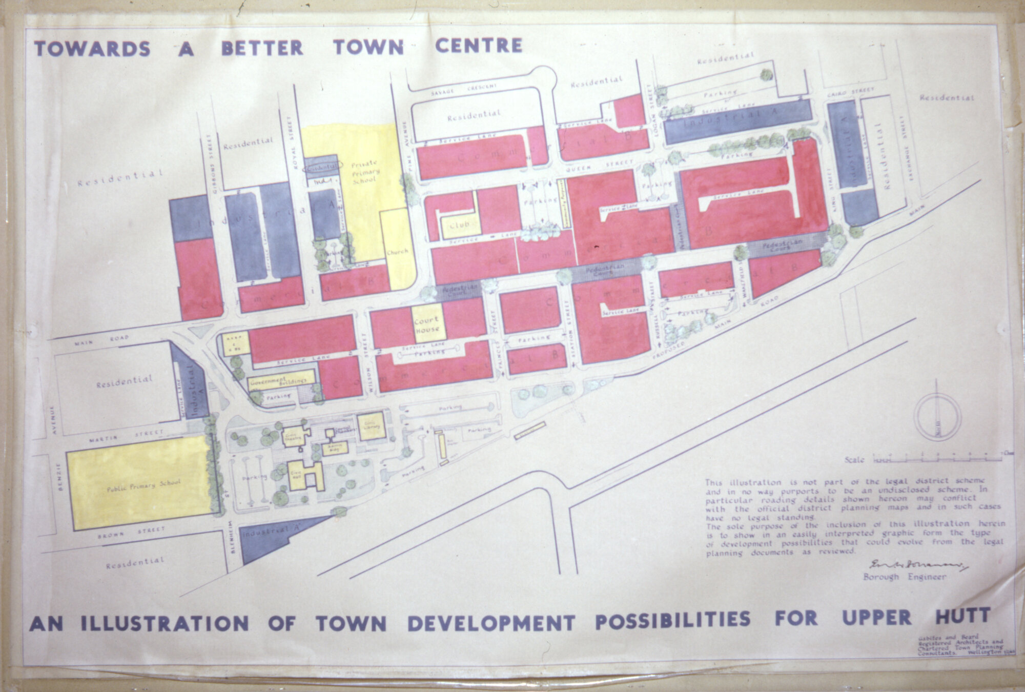 Town planning; illustrative poster, 1968.