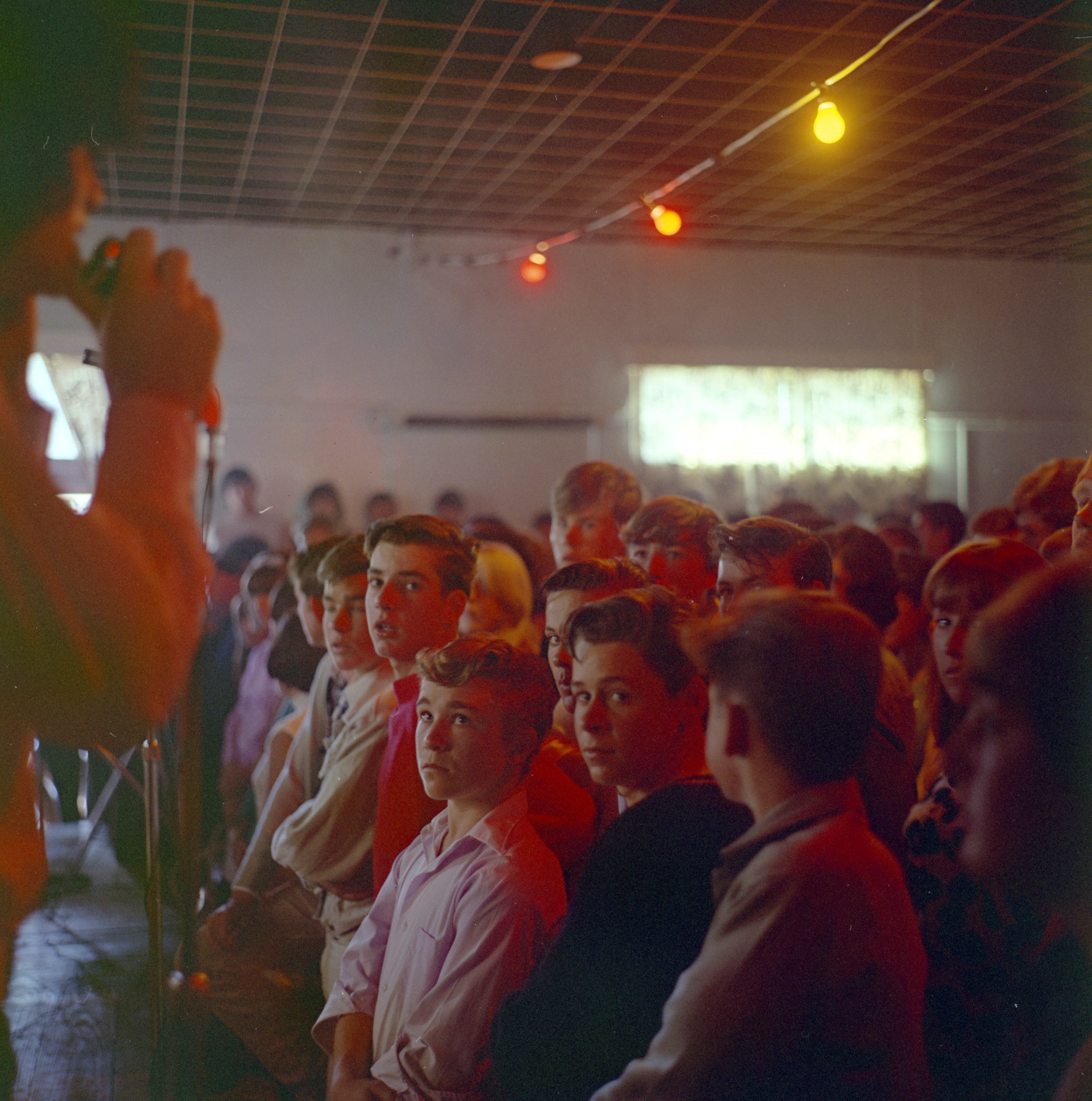 Teenagers watching the La De Da's, c. 1967