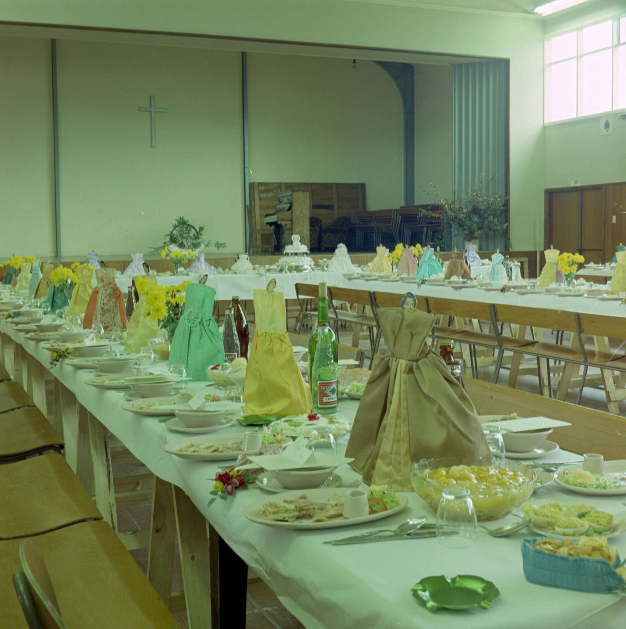 Wedding; Carl Sayer, Denise O'Callaghan 21; hall set up by Pink's Party Providers.