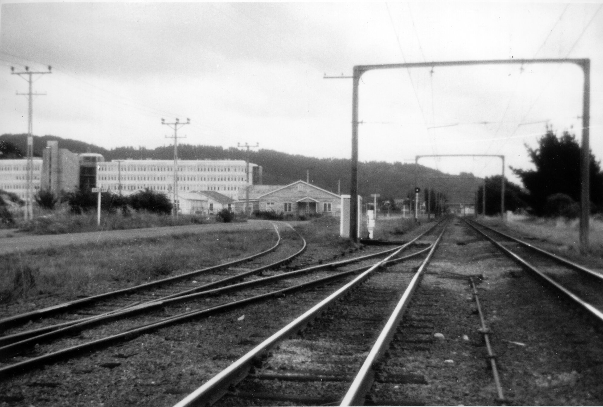 Ministry of Works railway siding, Trentham Camp: Image 1 of 4 - February 1976.