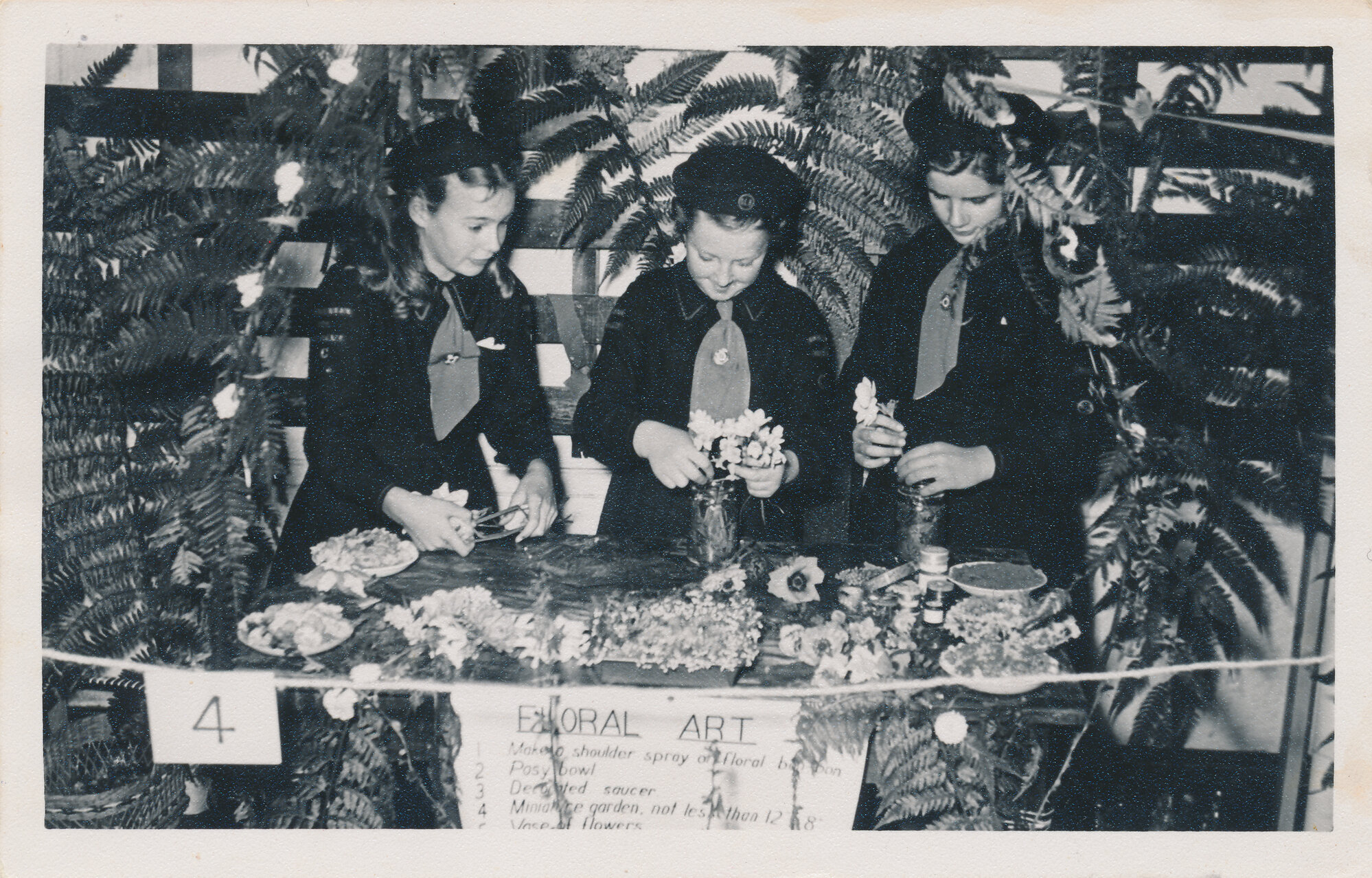 Robyn Rosen, Margaret Andrews and Joy Williamson at Girls Brigade Battalion Function