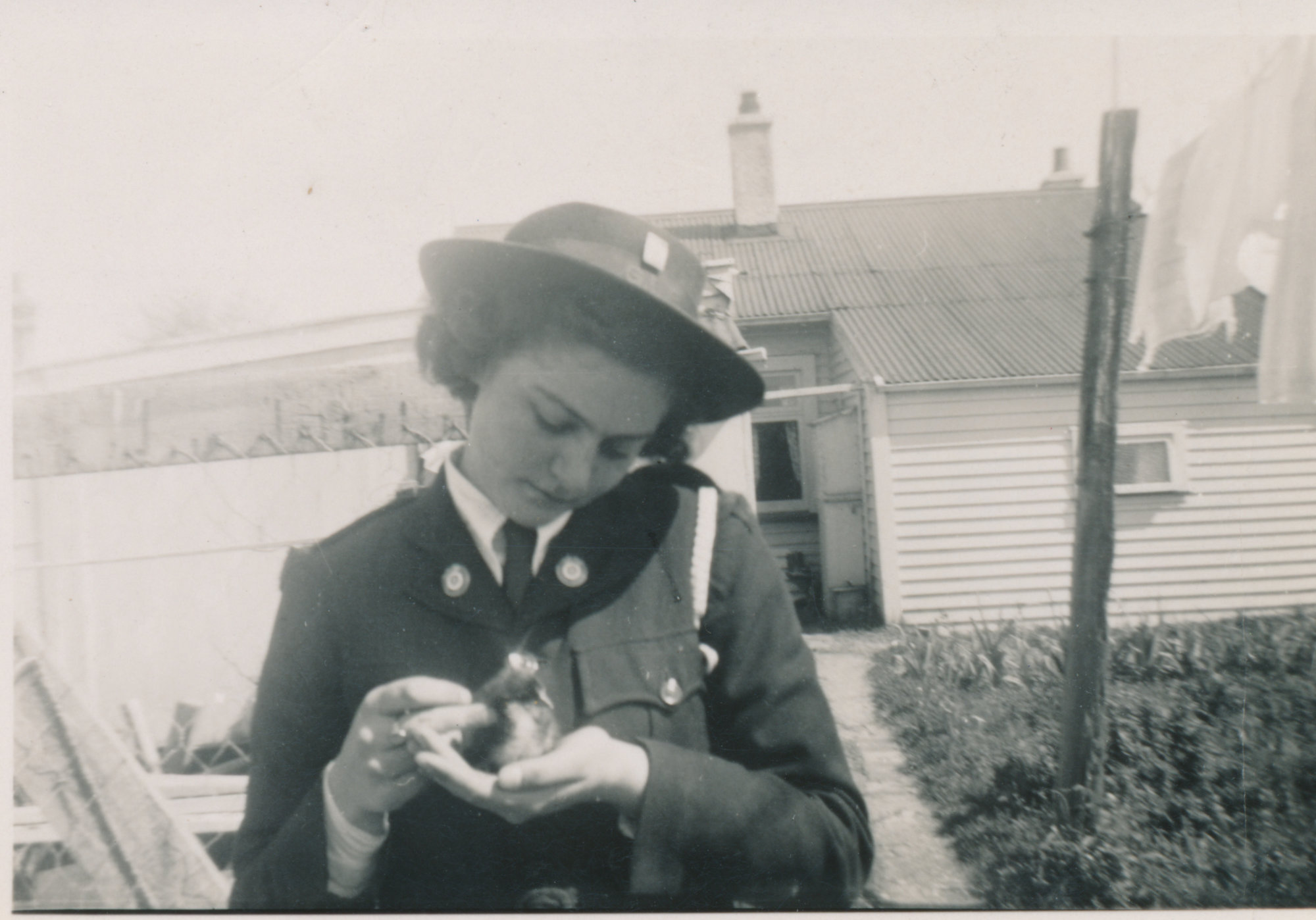 Self with Chicken; 1953
