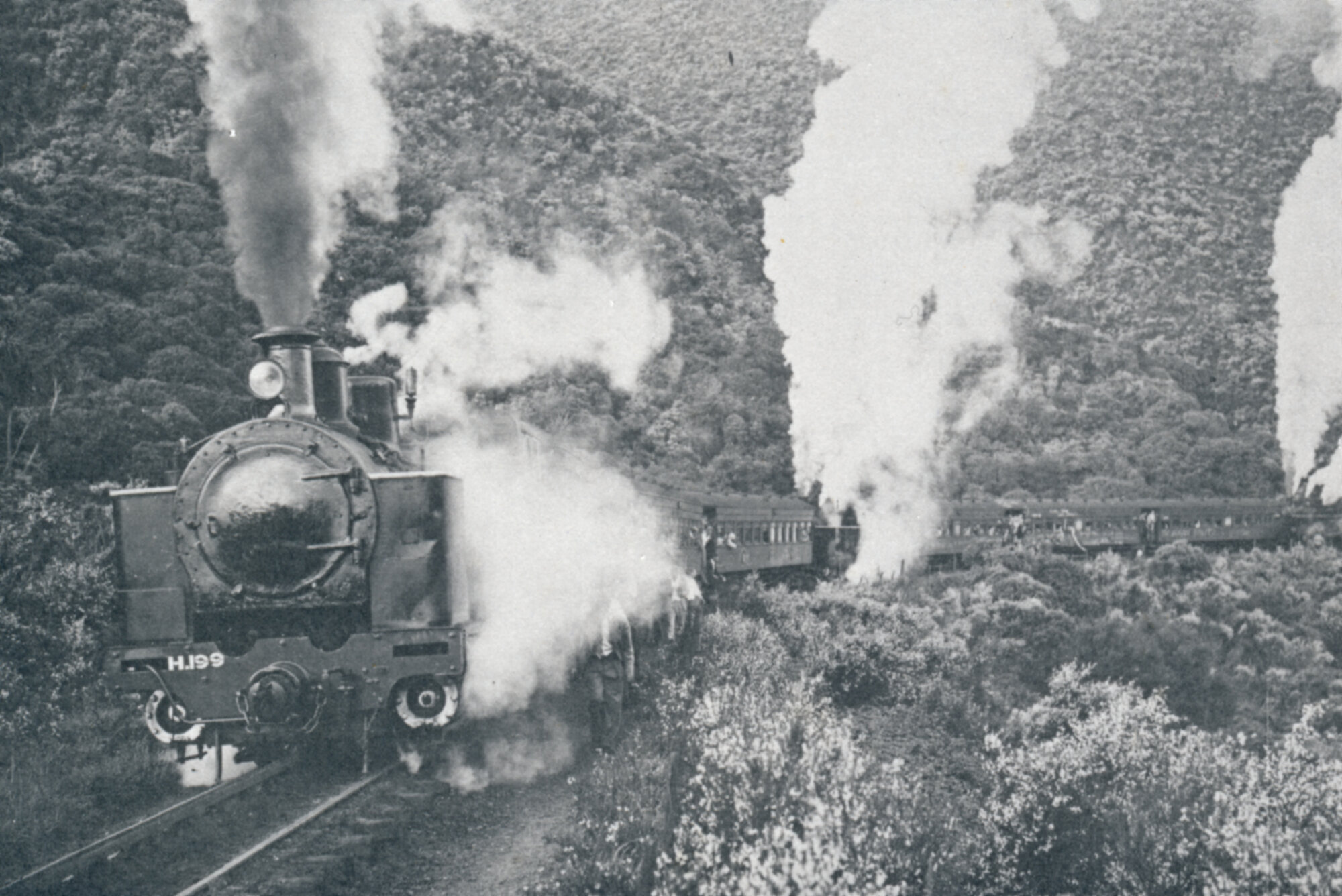 Remutaka Incline; last train ascending to Summit, 29 October 1955