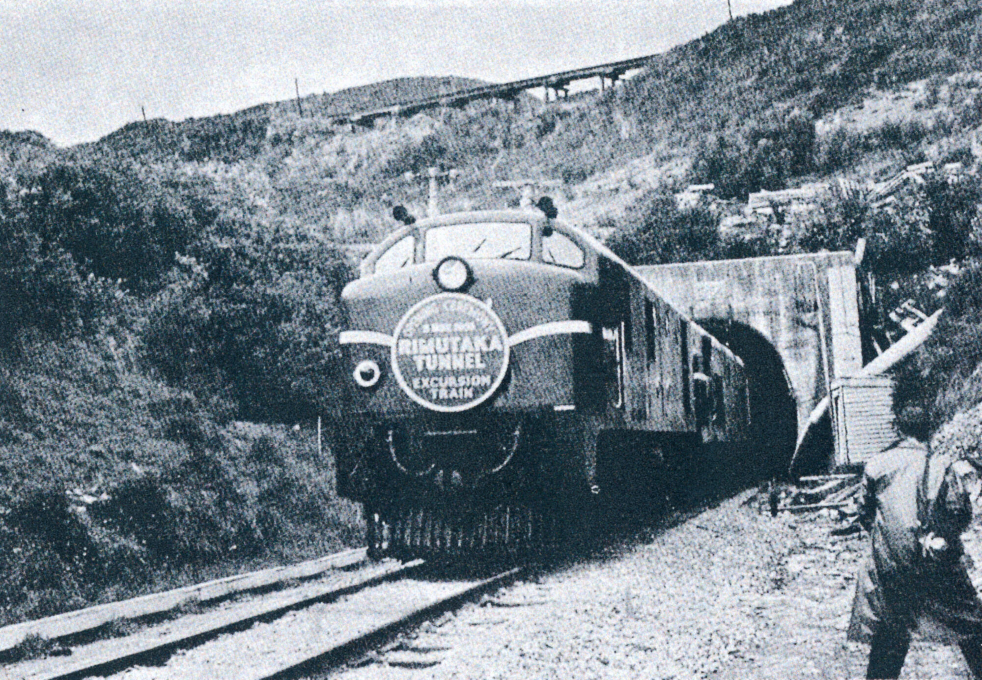 Rimutaka Tunnel opening ceremony excursion train;  3 November 1955