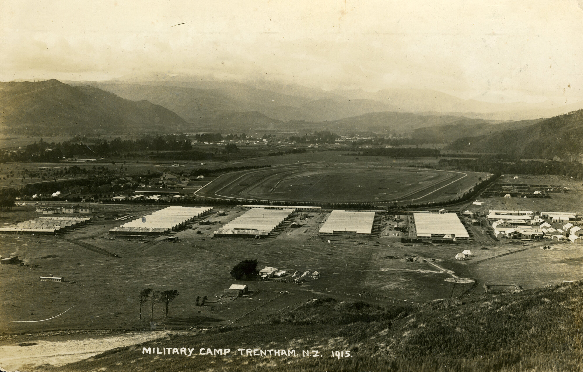 Trentham Camp and Racecourse 1915