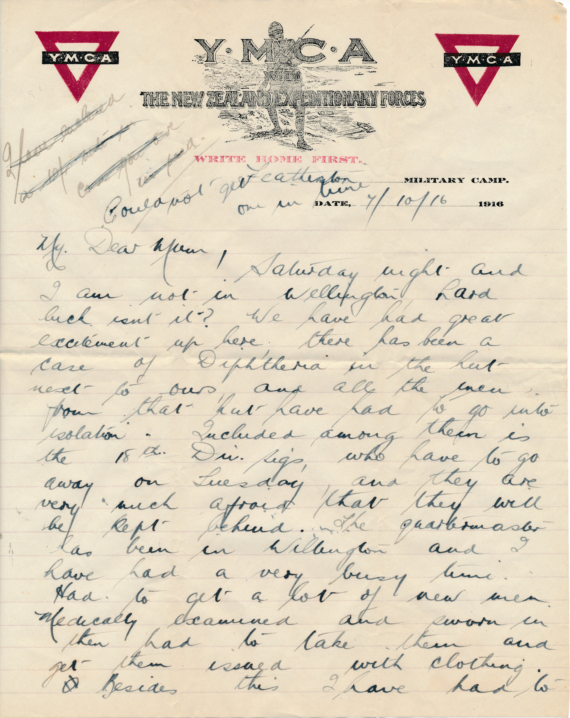 Christie Letter 7 October 1916