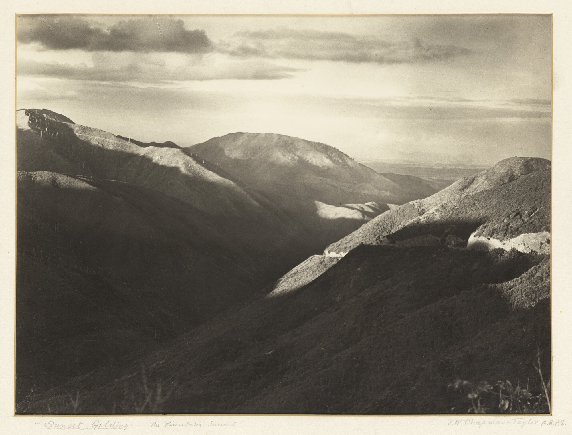 Remutaka Hill Road from the Summit, Looking East