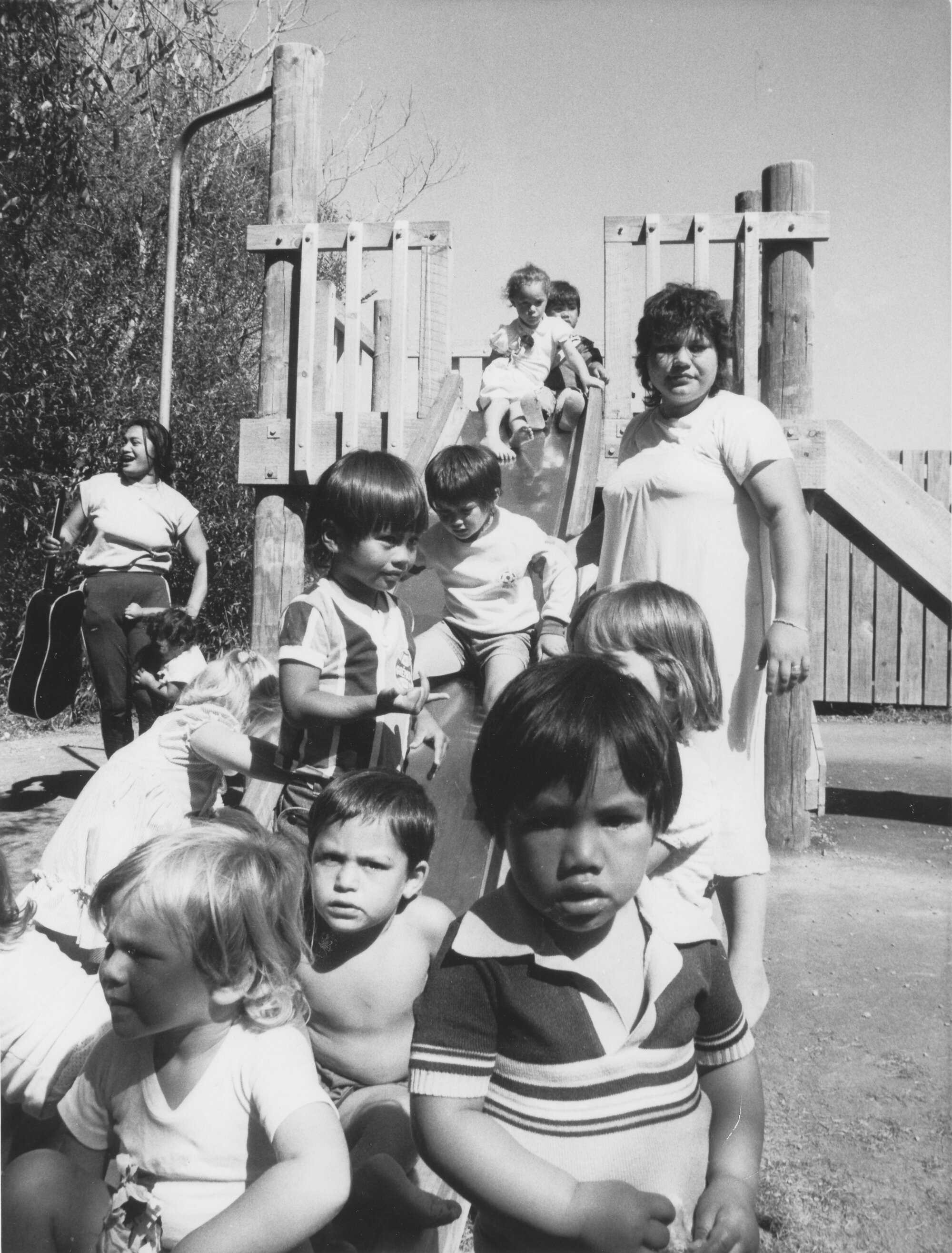 Children from Ōrongomai, Te Rongopai and Papawaka Kōhanga Reo; 1986