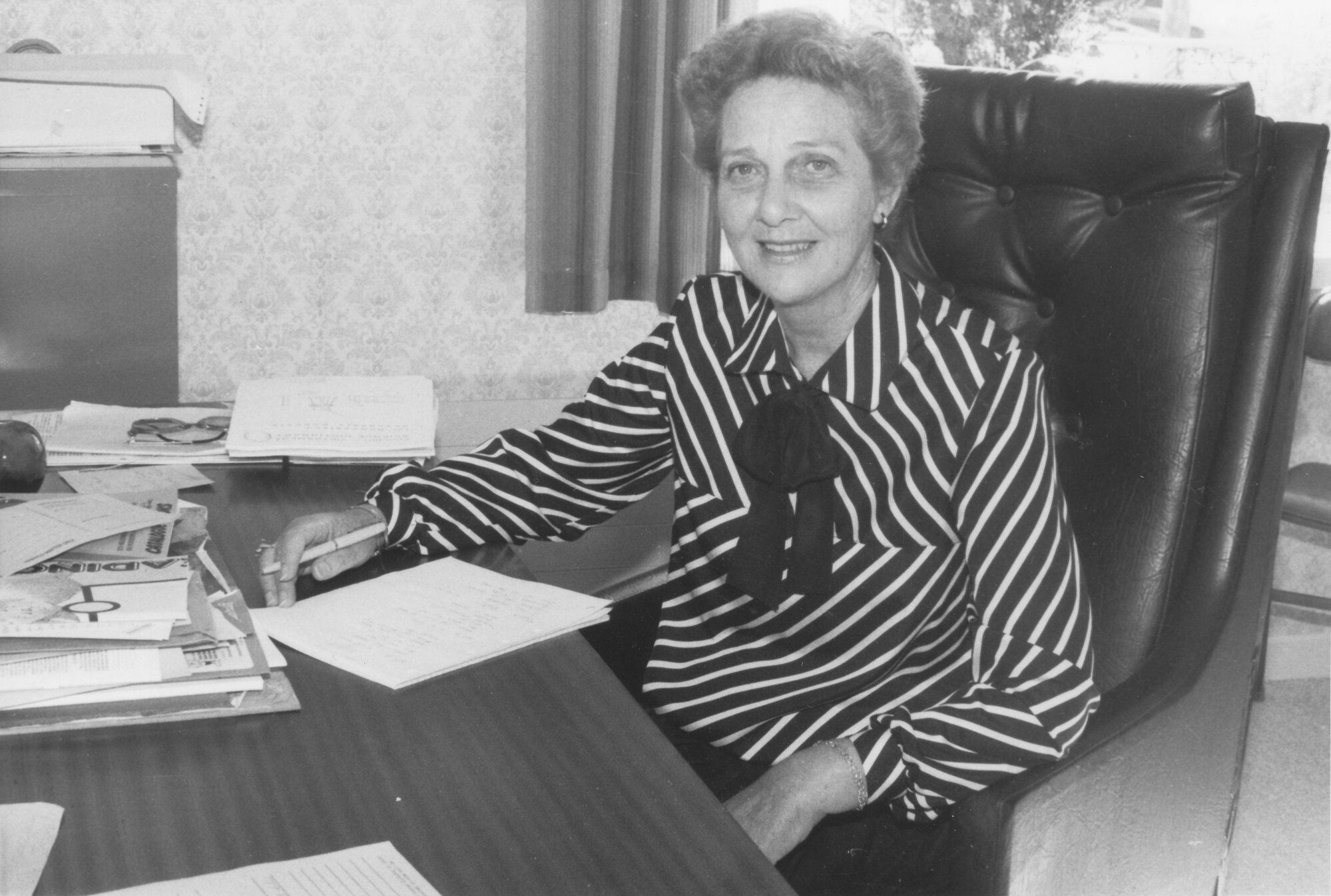 Brentwood School staff; principal Shirley Sinclair retires after over 40 years' teaching.