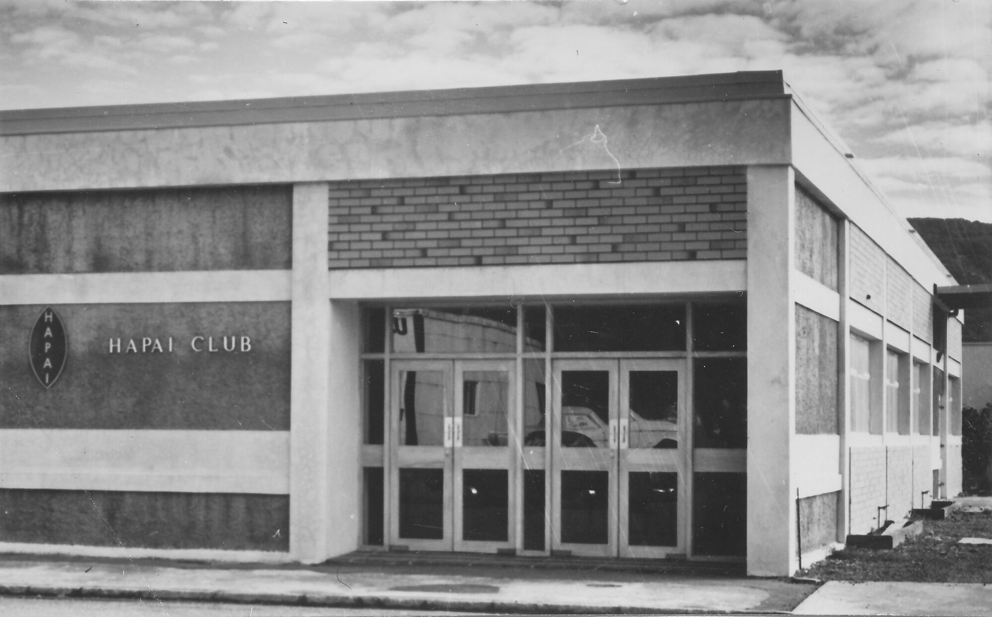 Entrance of Hapai Club; Fergusson Drive building; 1966