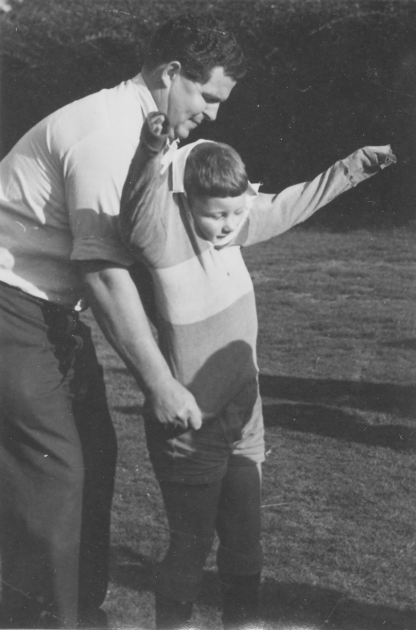 Junior rugby training Anzac Day; Maidstone Park; ca. 1966-67