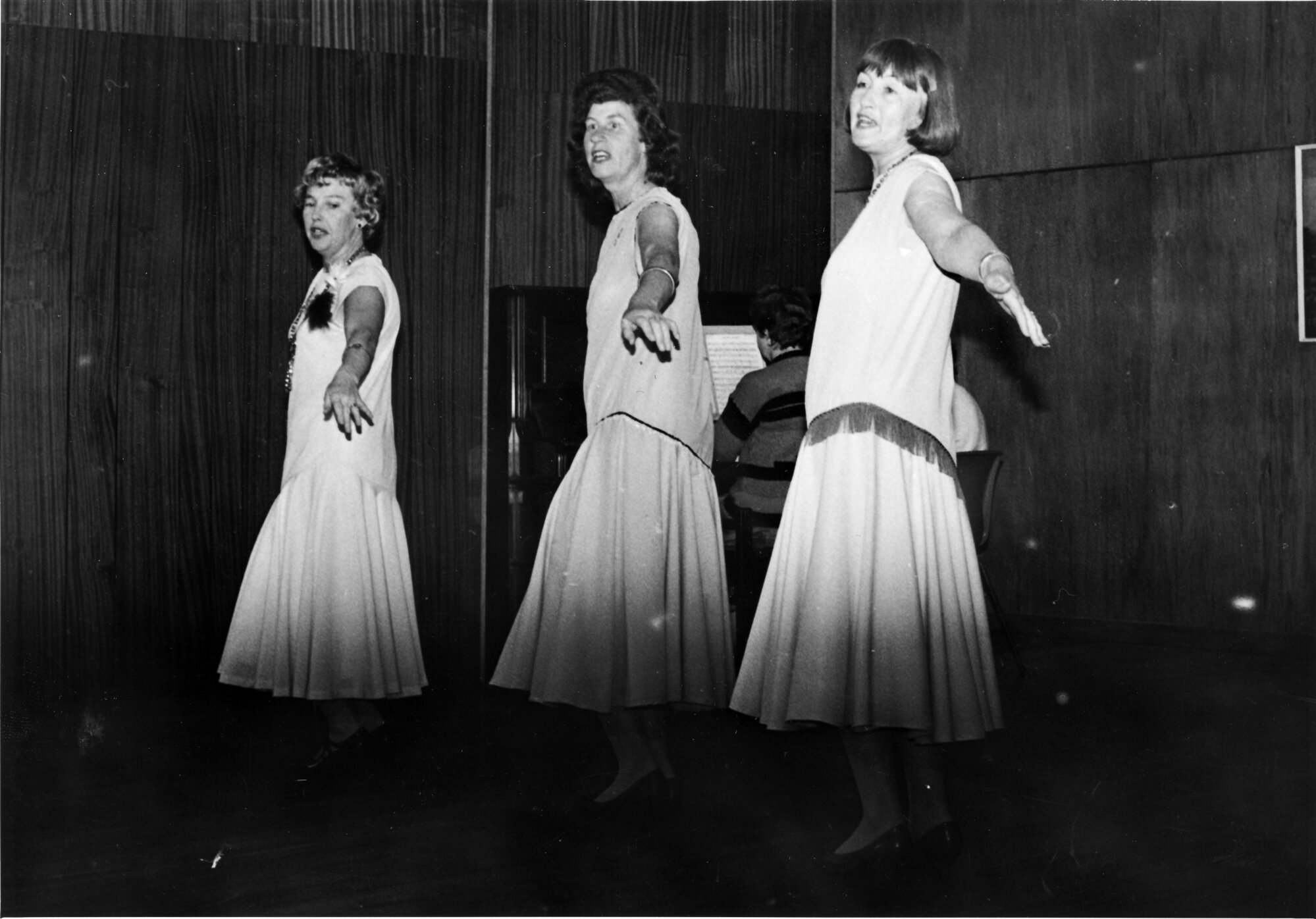 Wesley Revue at the Hapai Club; June Henwood, Lorraine Boyd, Shirley Mahoney.