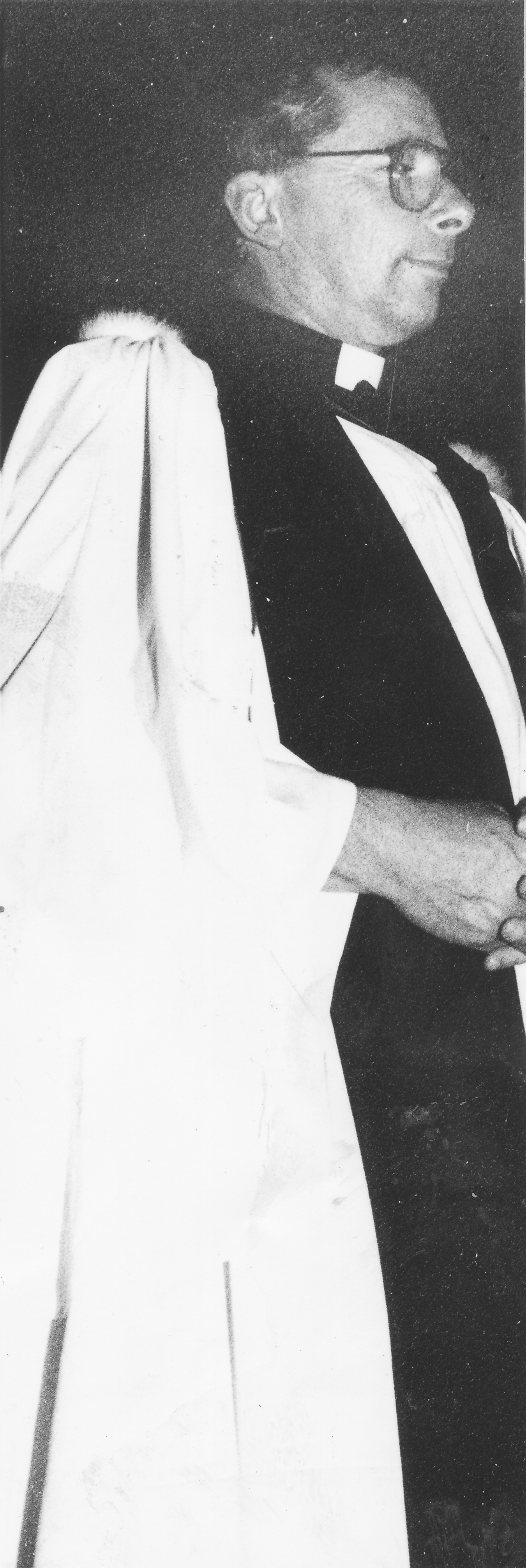 St Hilda's Anglican Church clergy 1987; the Reverend David Dinniss instituted as vicar.